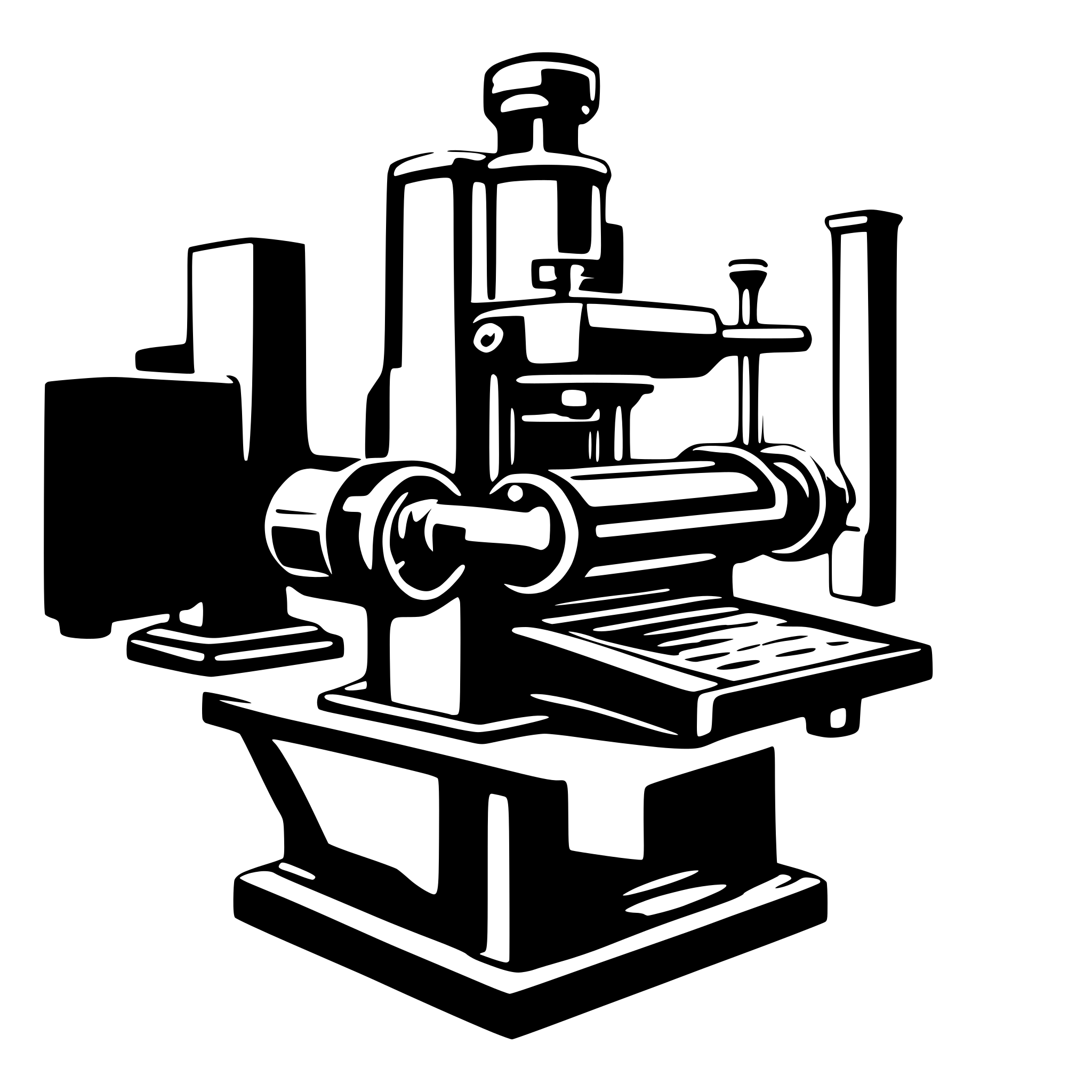 AI-generated SVG of 'manufacturing stamping press'