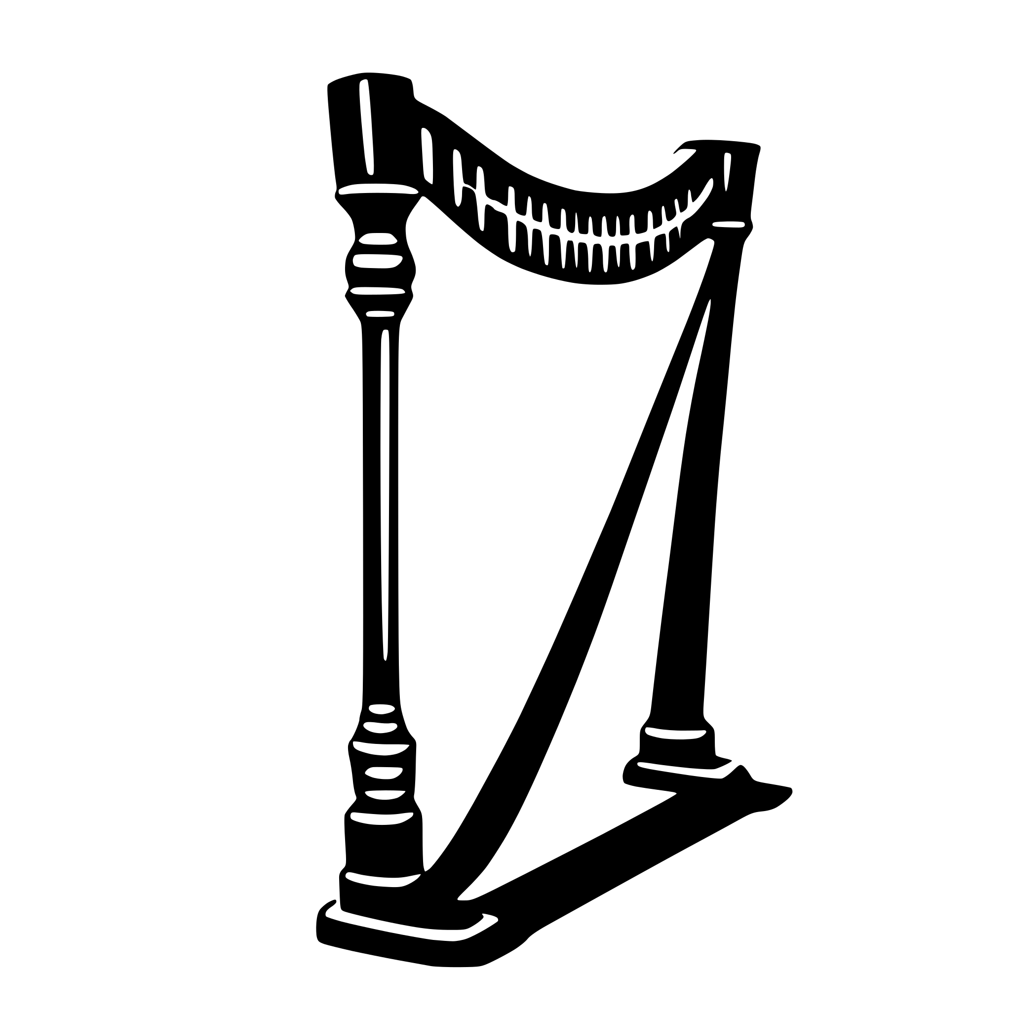 AI-generated SVG of 'harp'