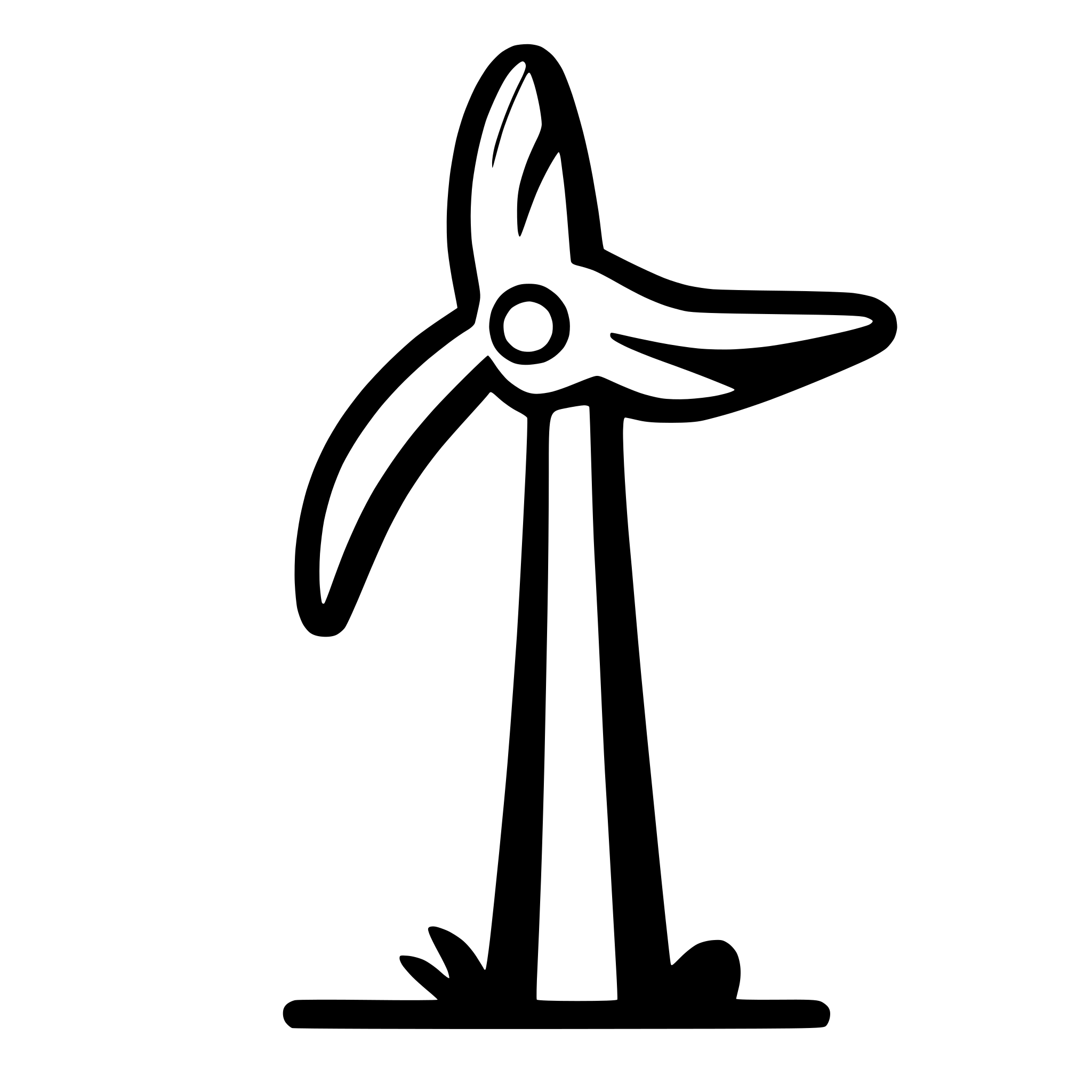 AI-generated SVG of 'Wind turbine'