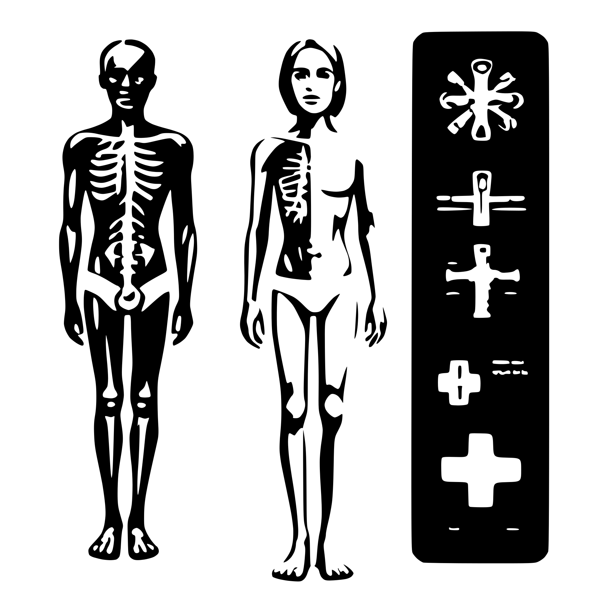 AI-generated SVG of a Medical body diagram template
