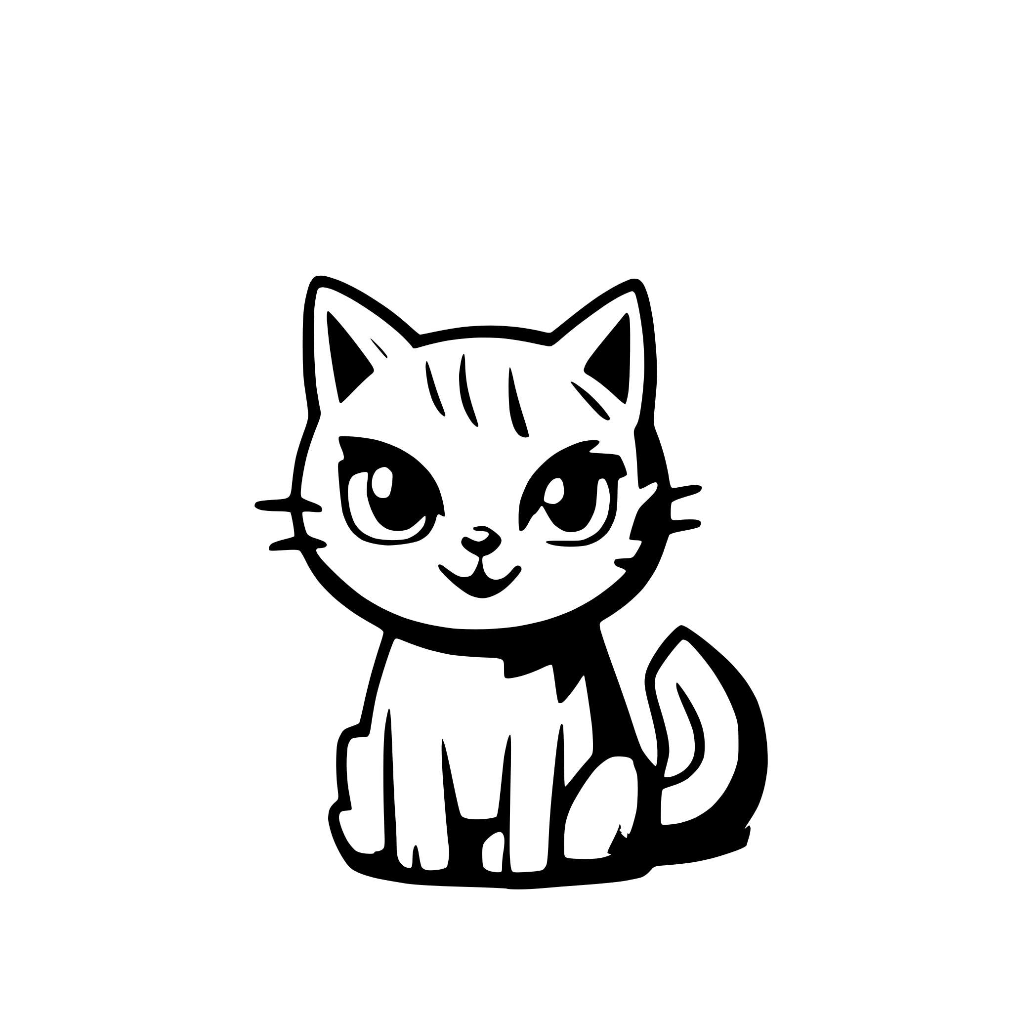 AI-generated SVG of 'cat'