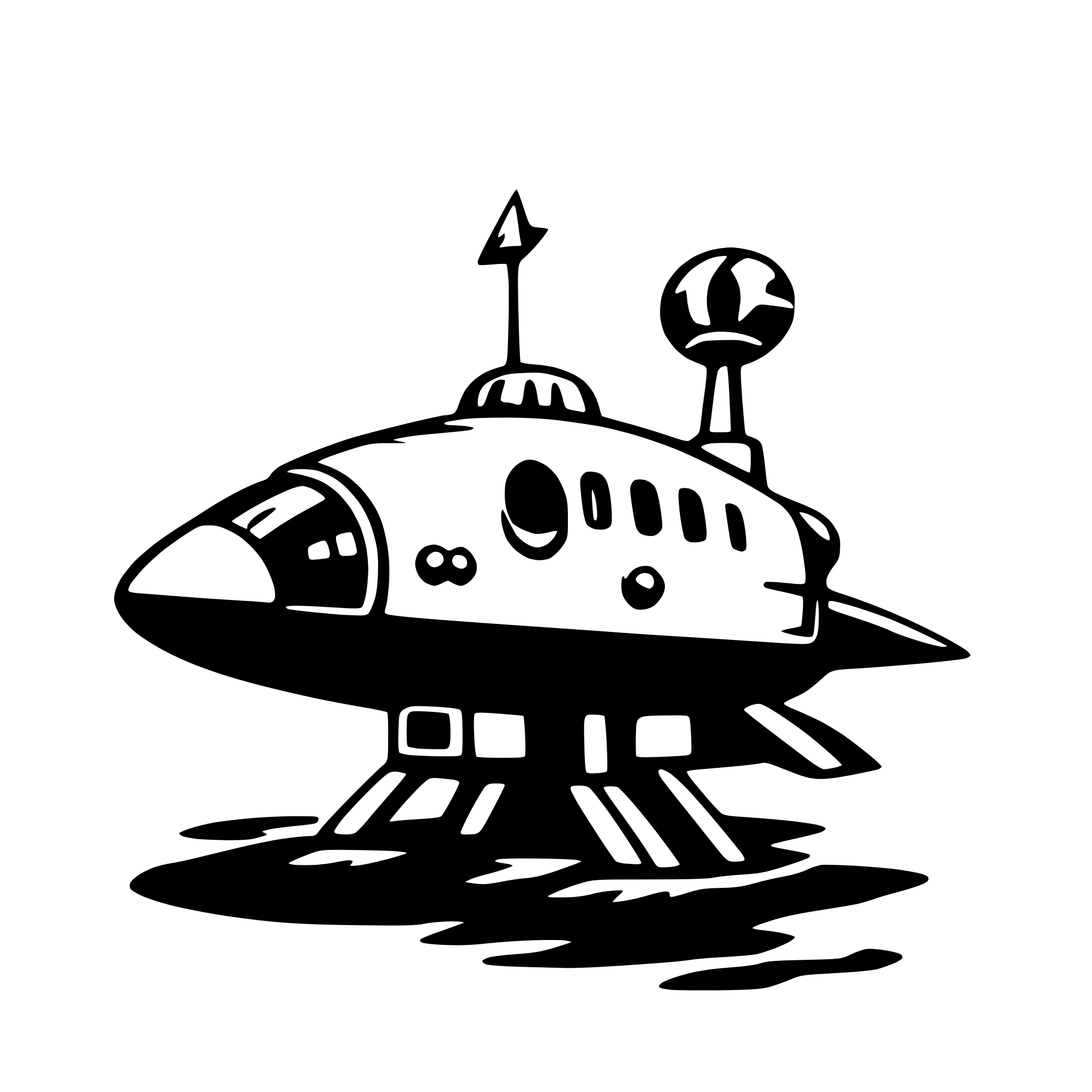 AI-generated SVG of 'spaceship'