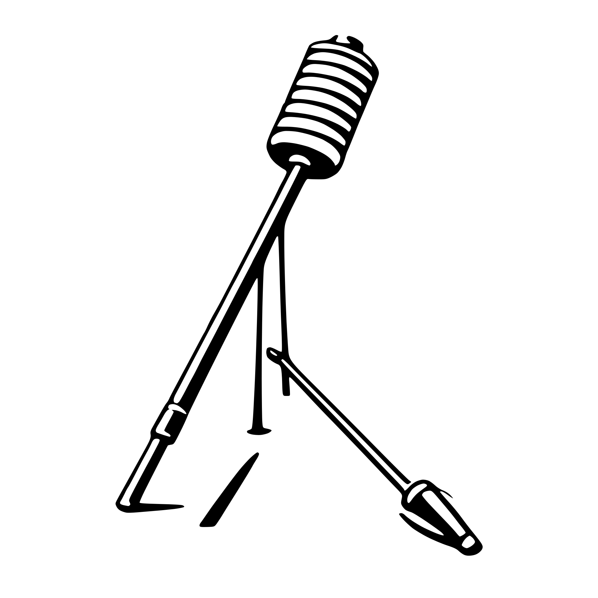 AI-generated SVG of a monopod