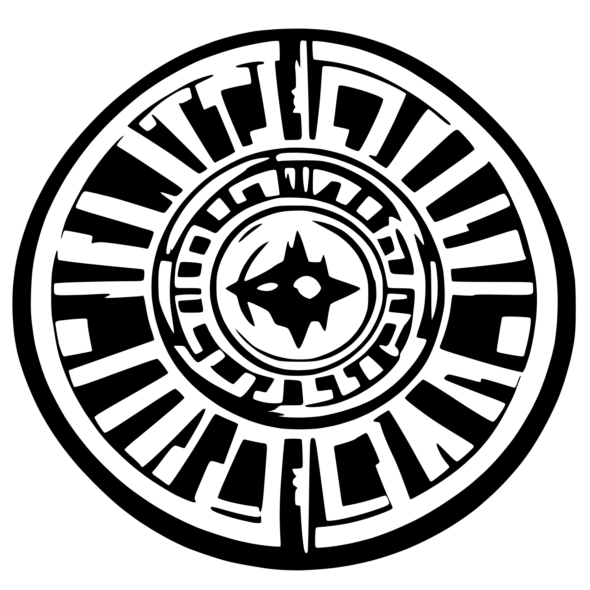 AI-generated SVG of 'tribal circlular design'