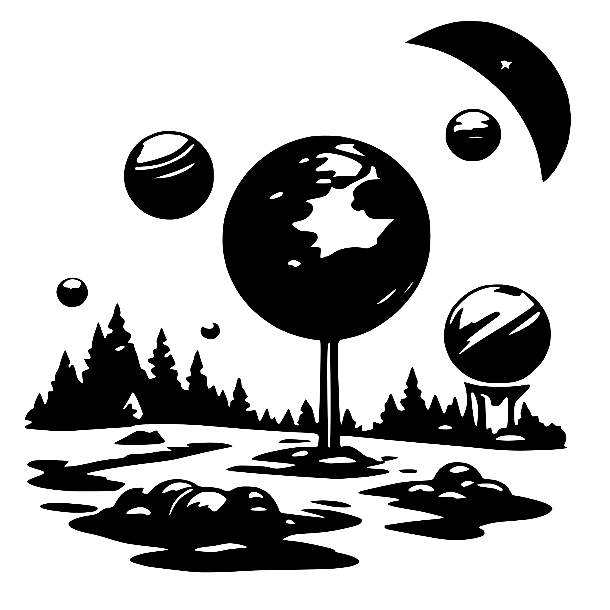 AI-generated SVG of 'Vibe Planets'