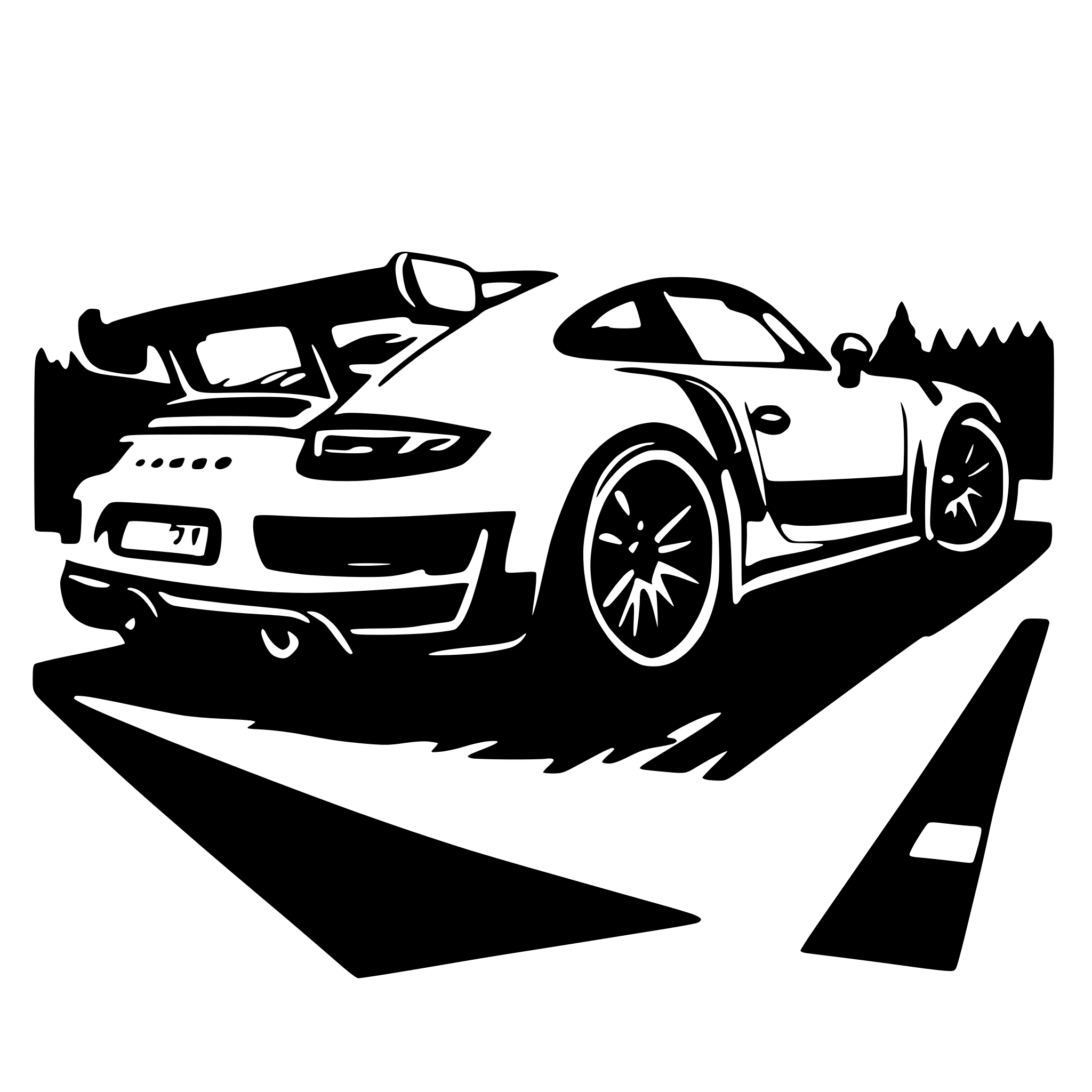 AI-generated SVG of a gt3 rs