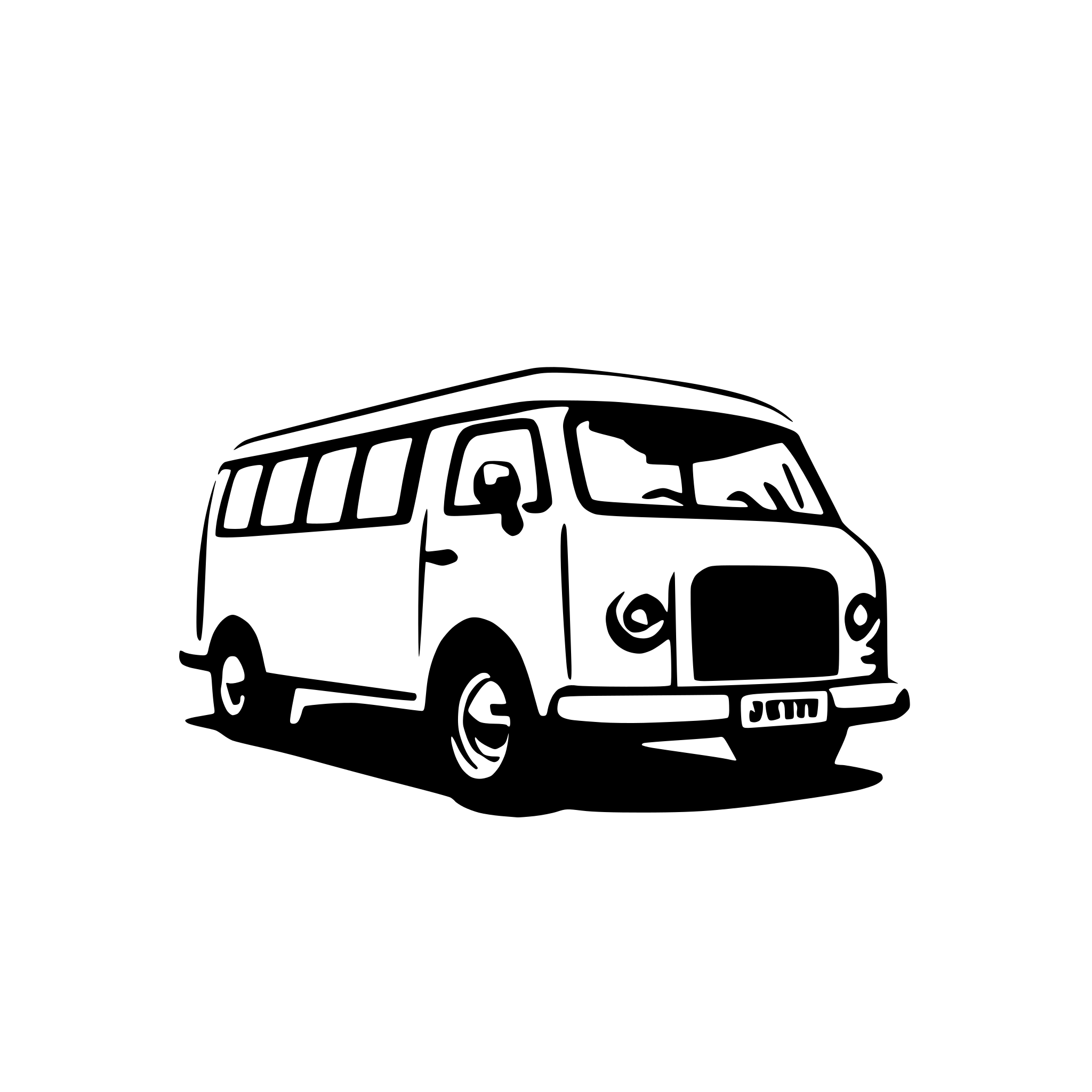 AI-generated SVG of a van