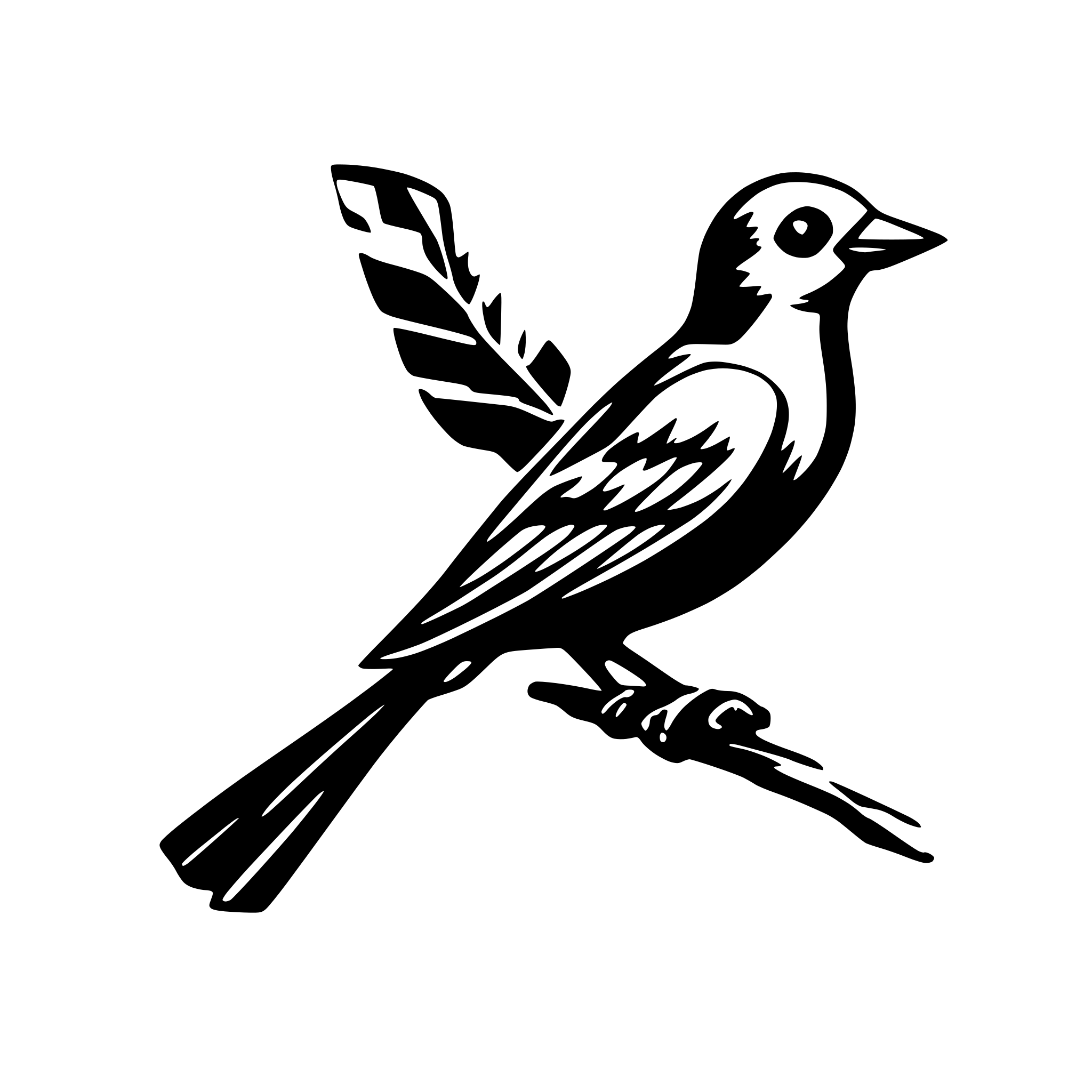 AI-generated SVG of a bird