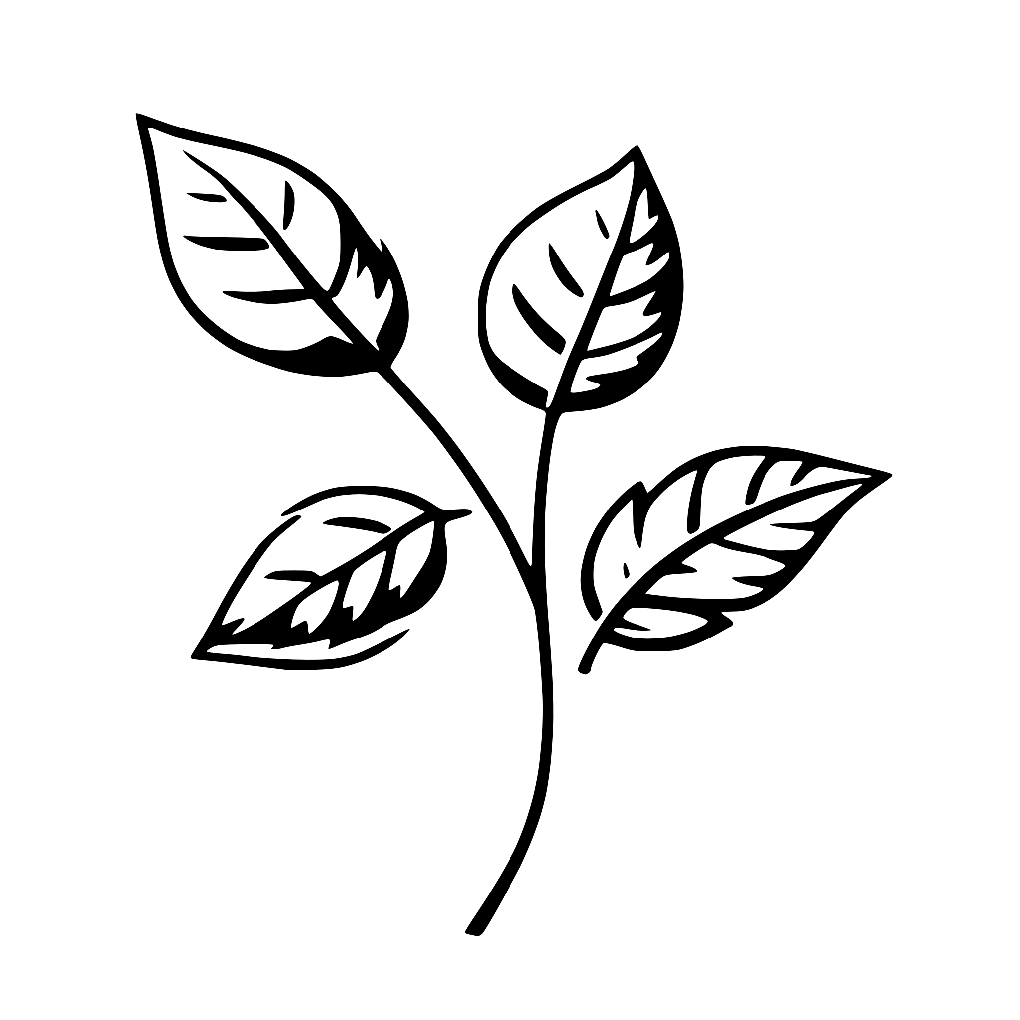 AI-generated SVG of '1 simple leaf falling'