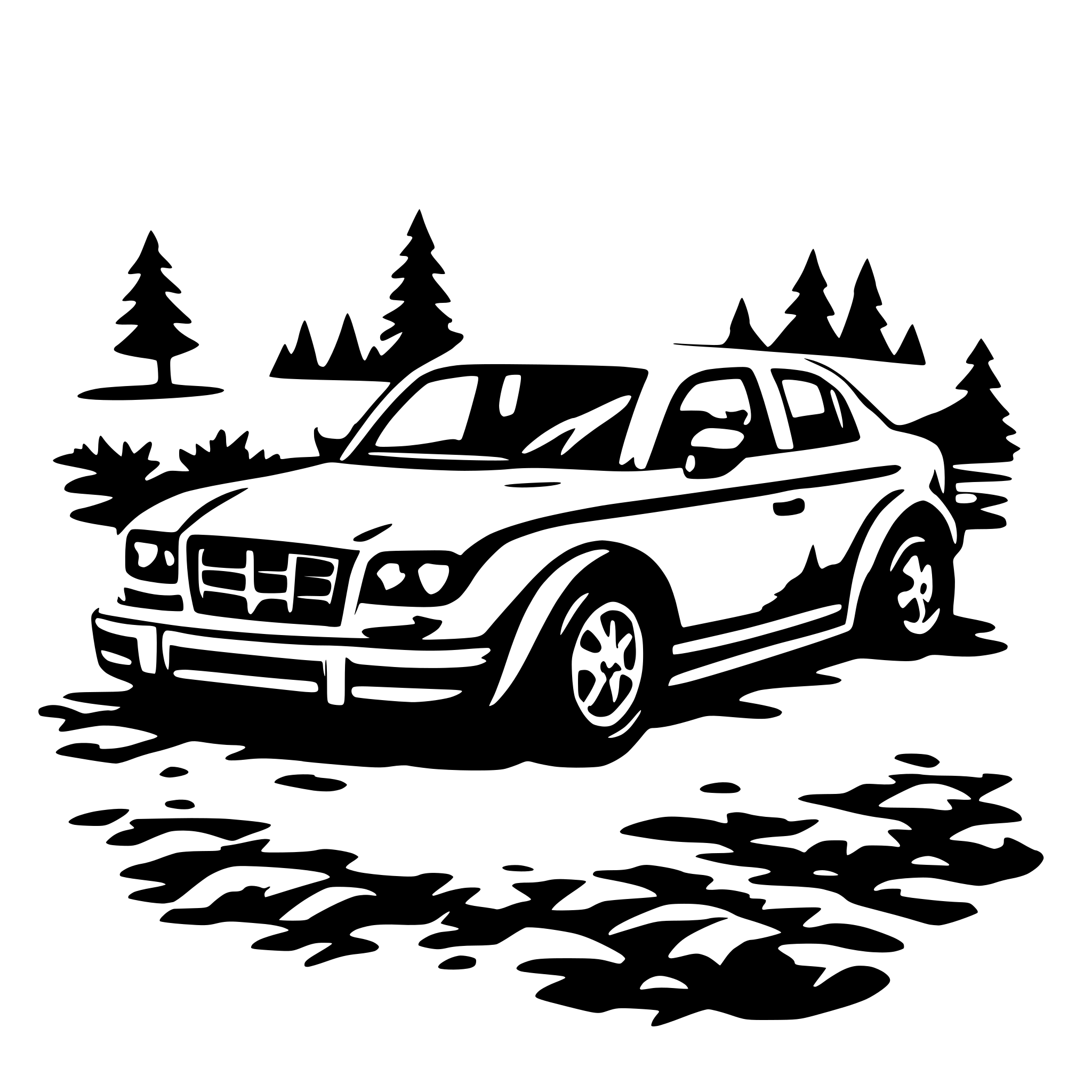 AI-generated SVG of a car accident