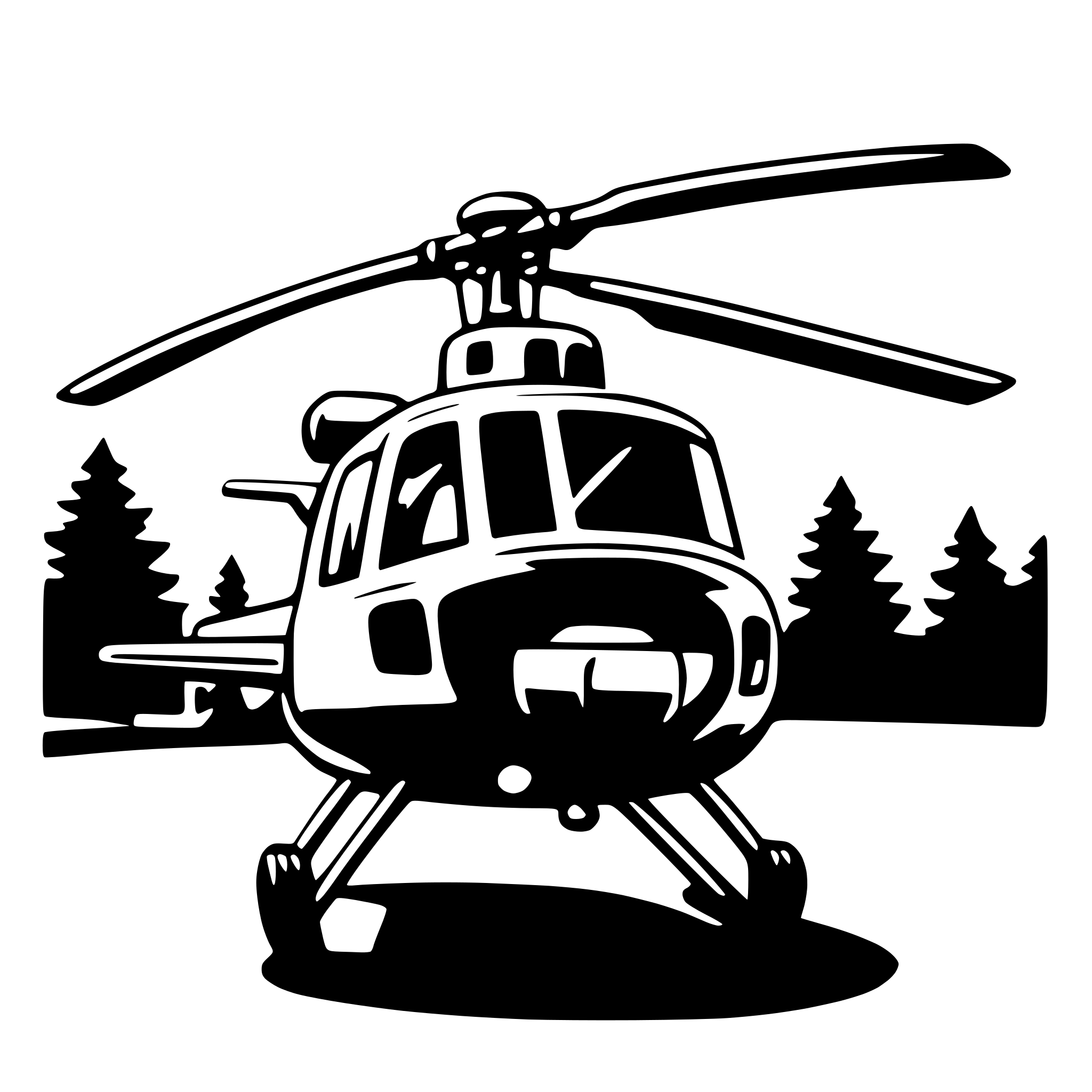 AI-generated SVG of a helicopter