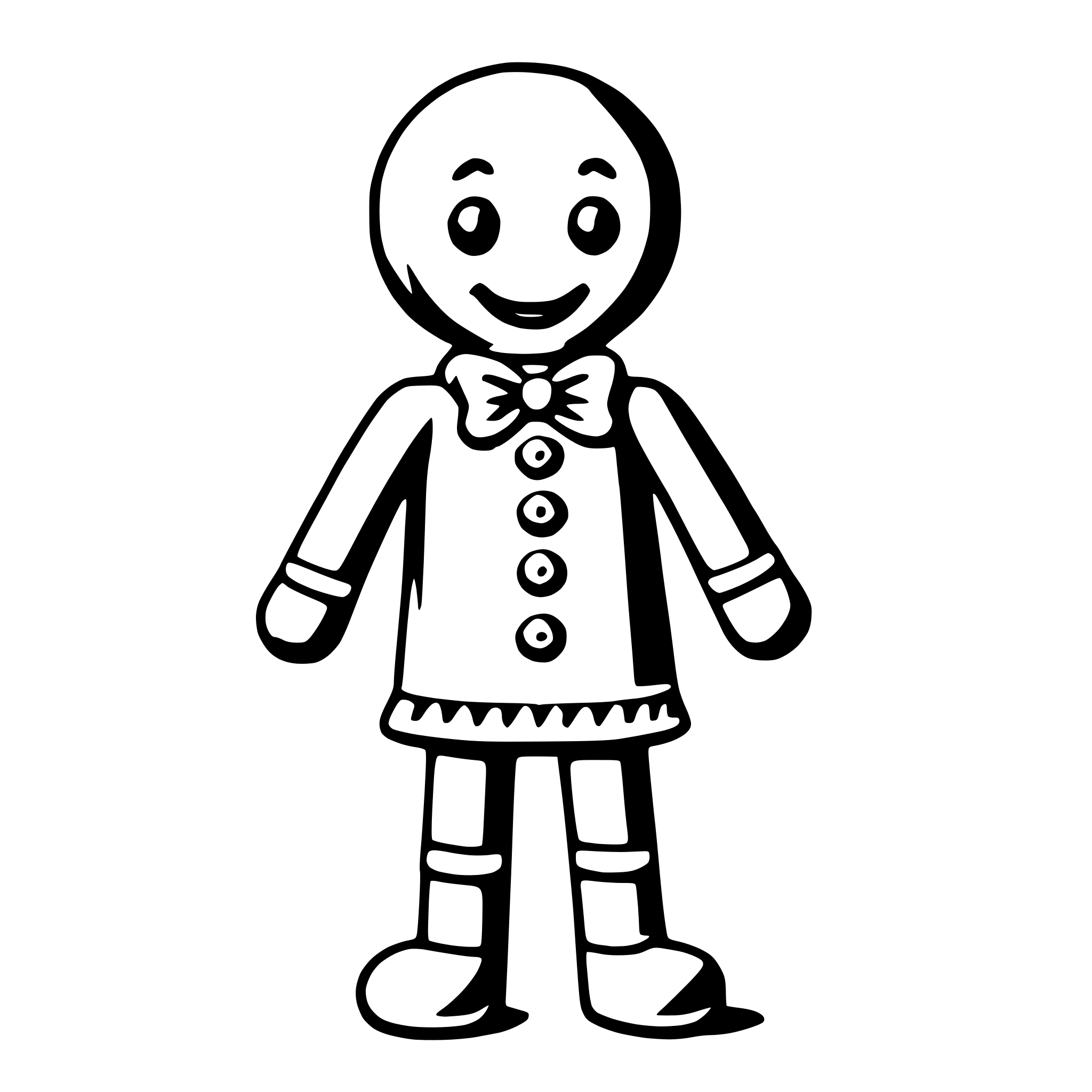 AI-generated SVG of 'gingerbread man'