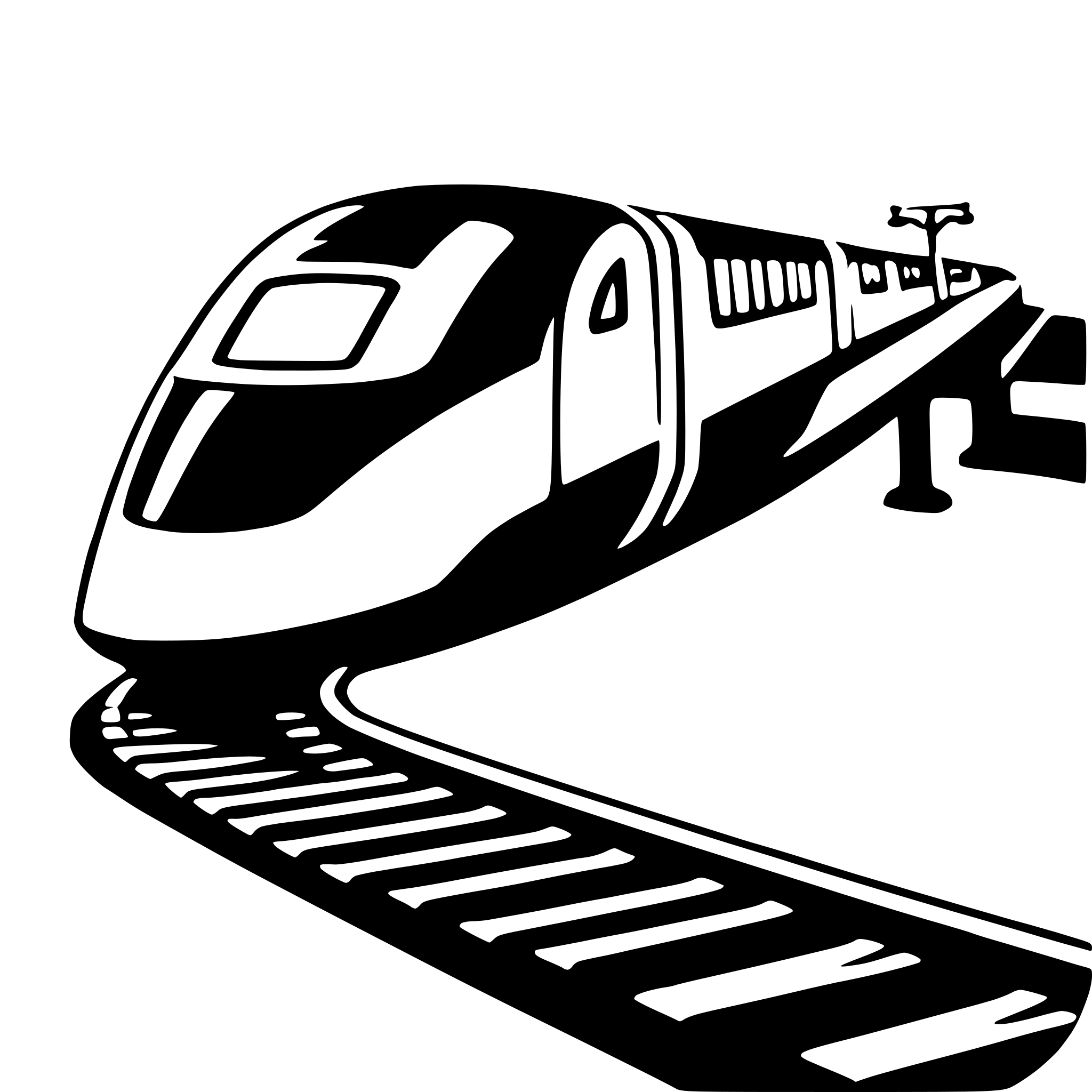 AI-generated SVG of 'maglev train'