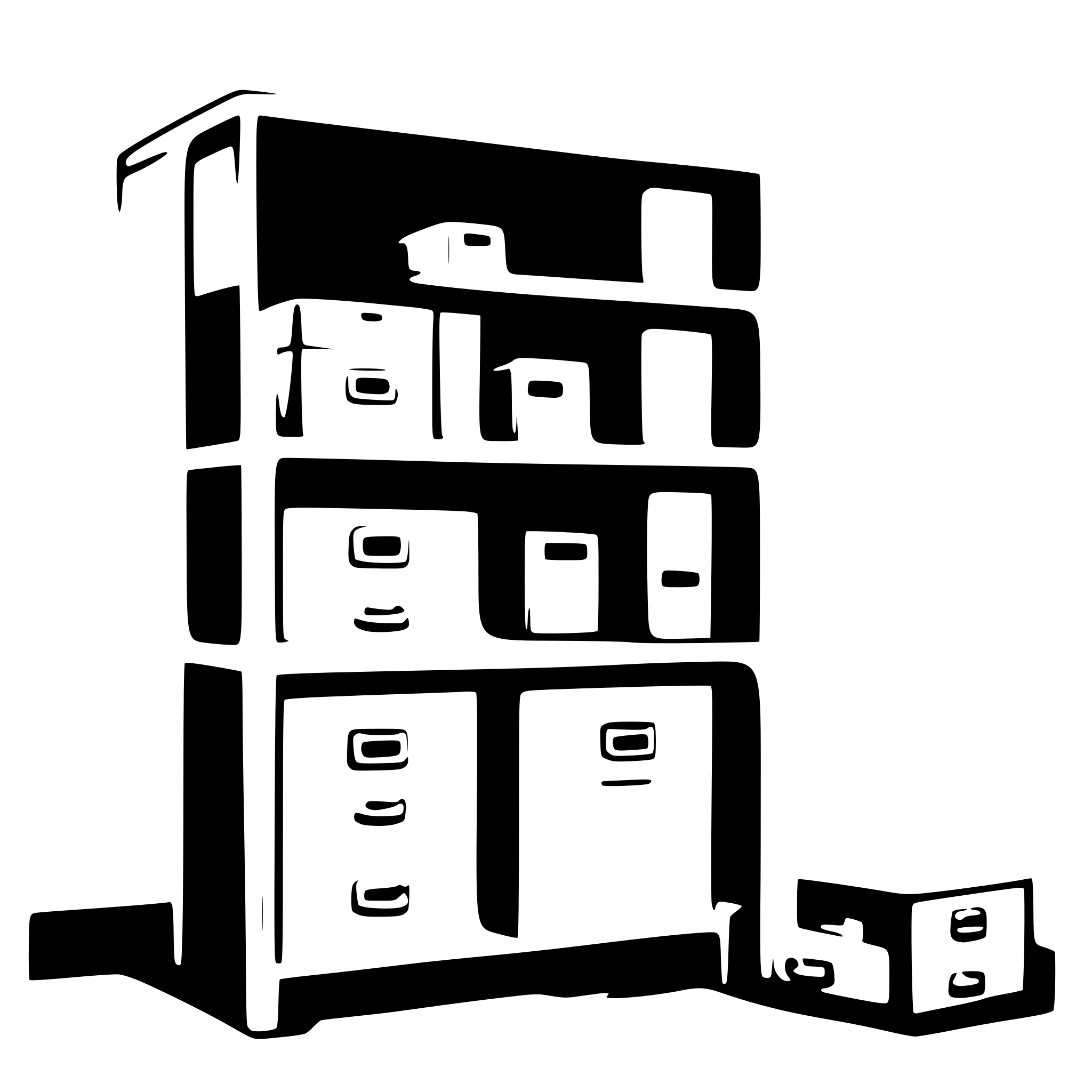 AI-generated SVG of 'big blue storage'