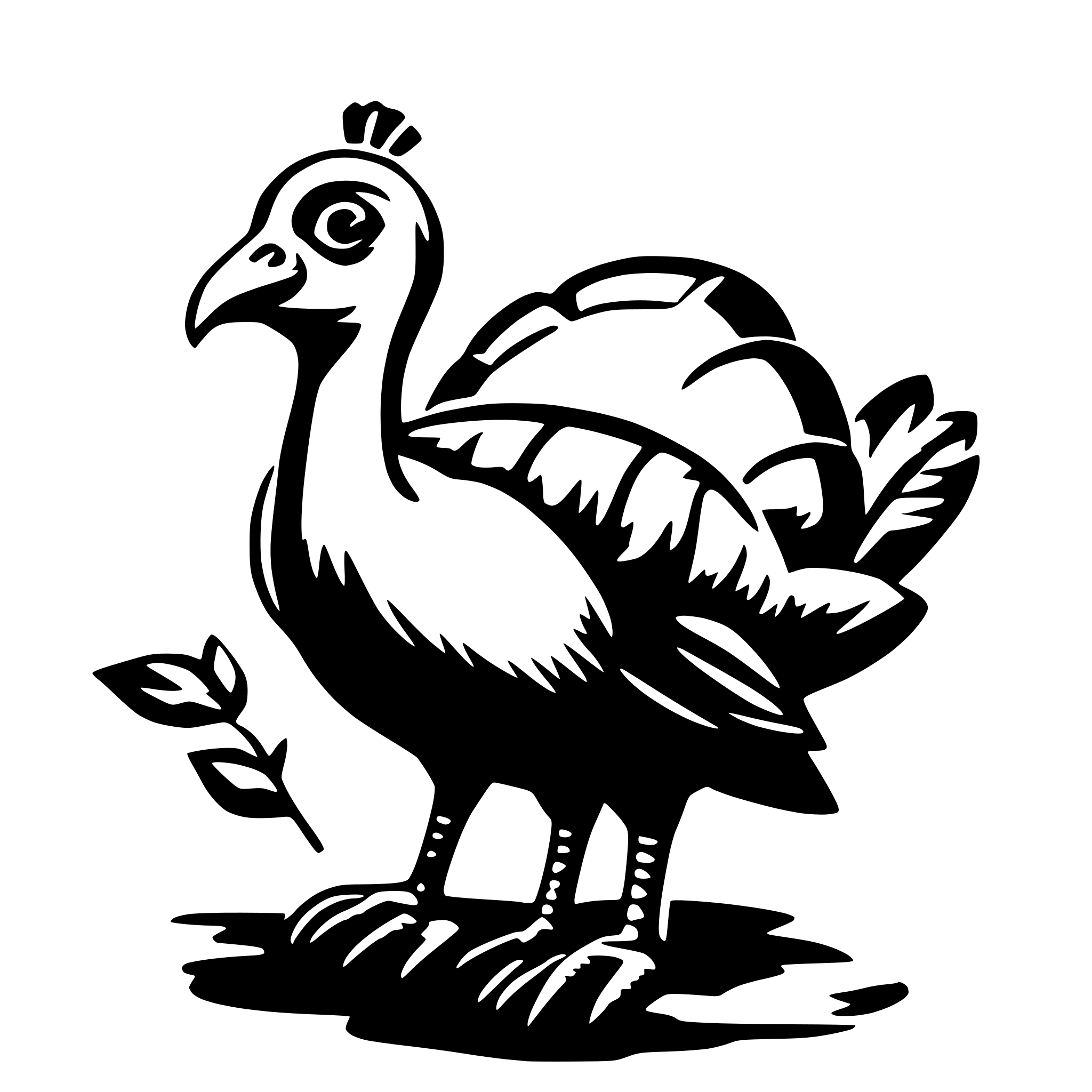 AI-generated SVG of a turkey