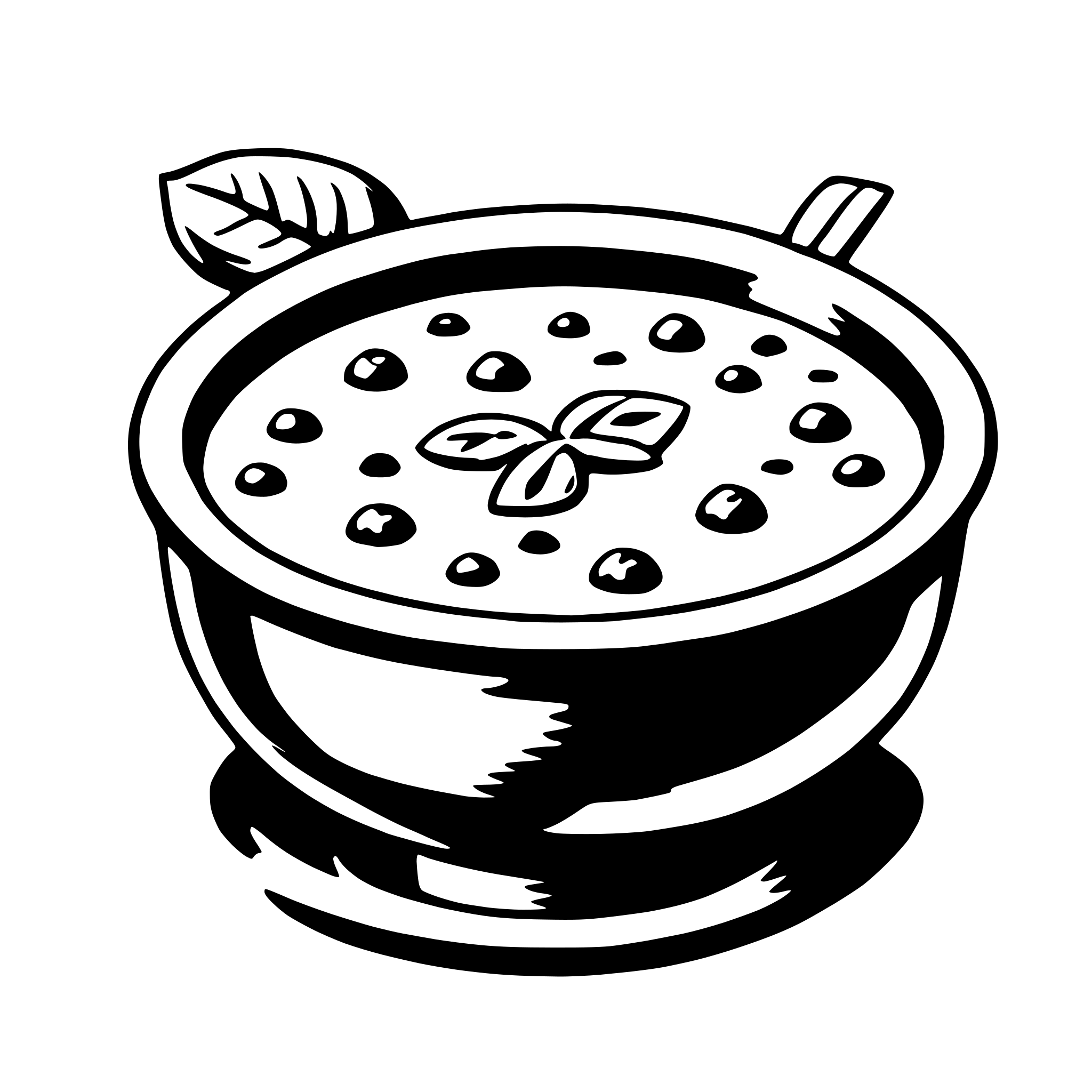 AI-generated SVG of a soup