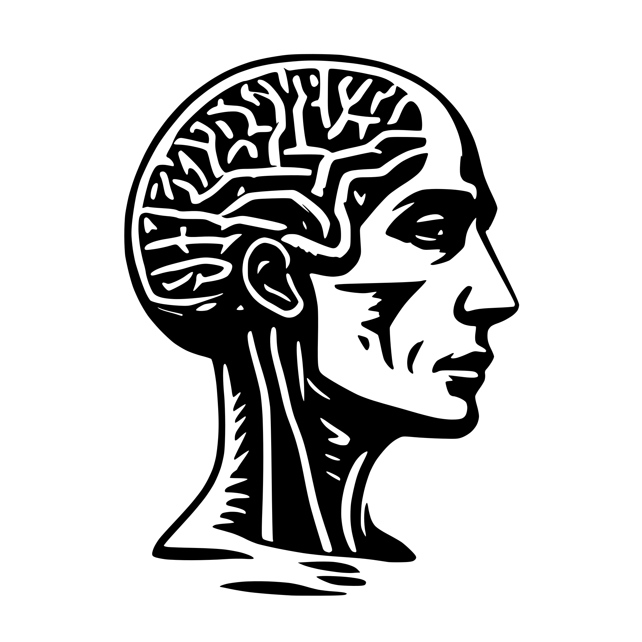 AI-generated SVG of 'brain nodes'