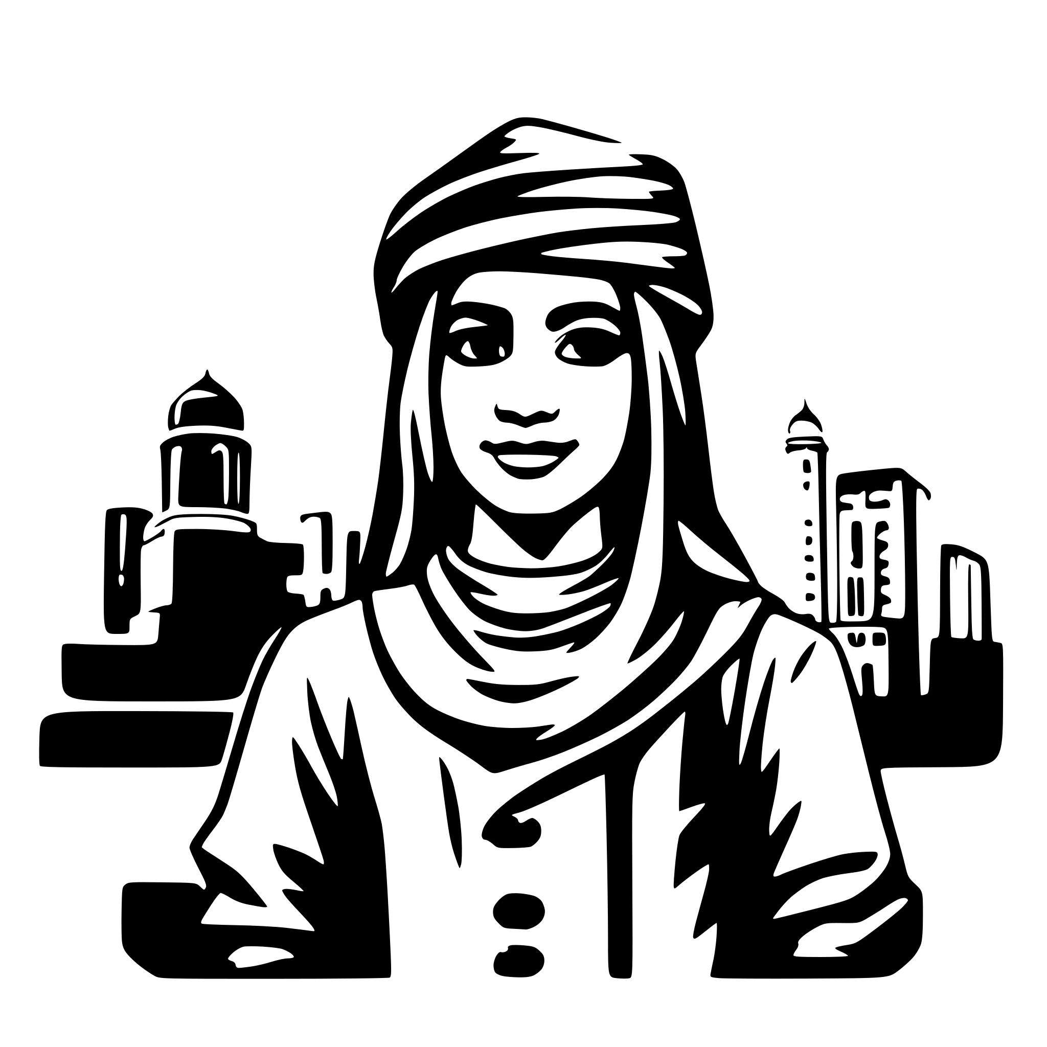 AI-generated SVG of 'azhar univeristy studenr'