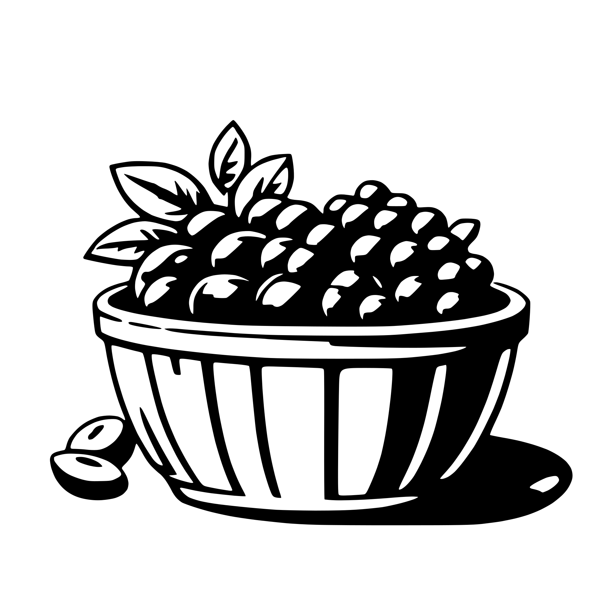 AI-generated SVG of a fruit basket