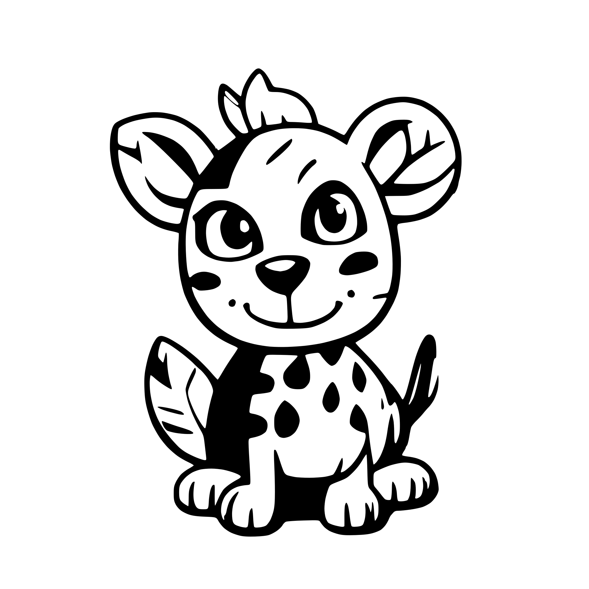 AI-generated SVG of a animal