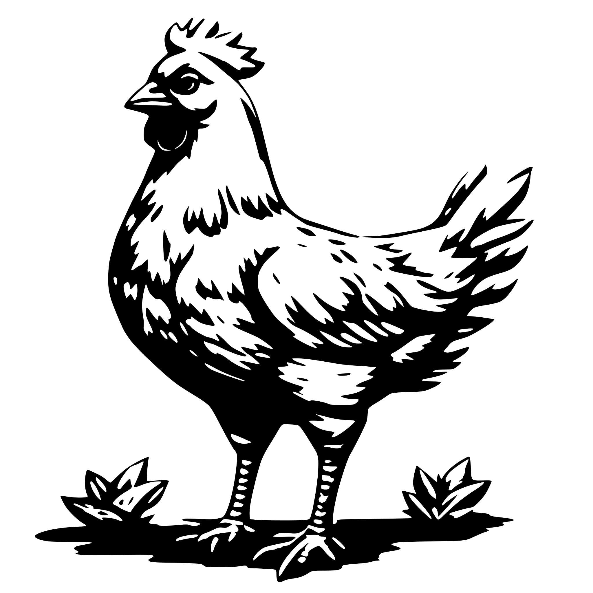 AI-generated SVG of a Generate a chicken. The perspective should be from the side AI-generated SVG of a Generate a chicken. The perspective should be from the side