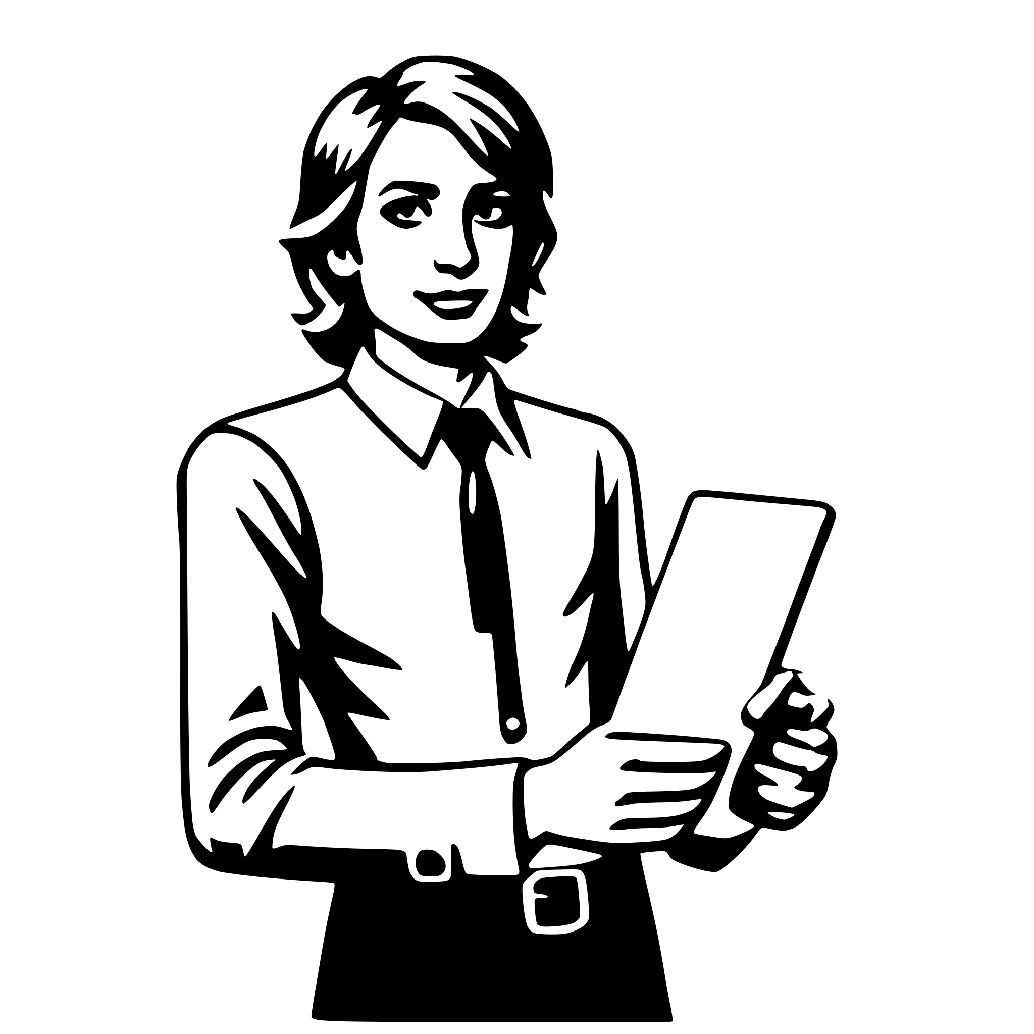 AI-generated SVG of 'journalist'