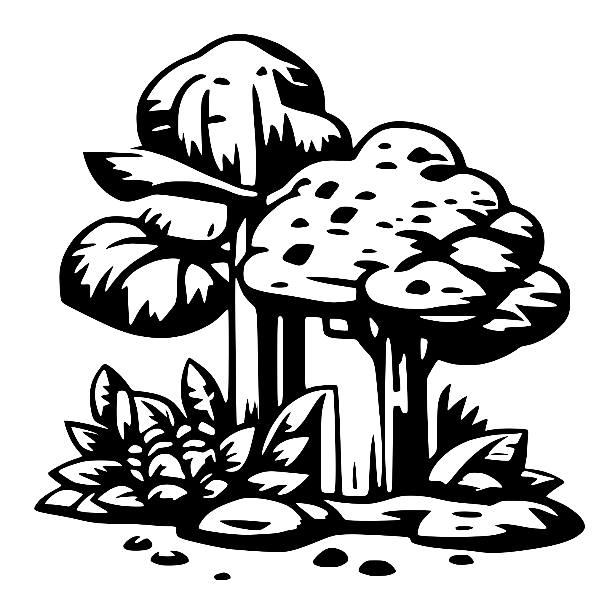 AI-generated SVG of '科技'