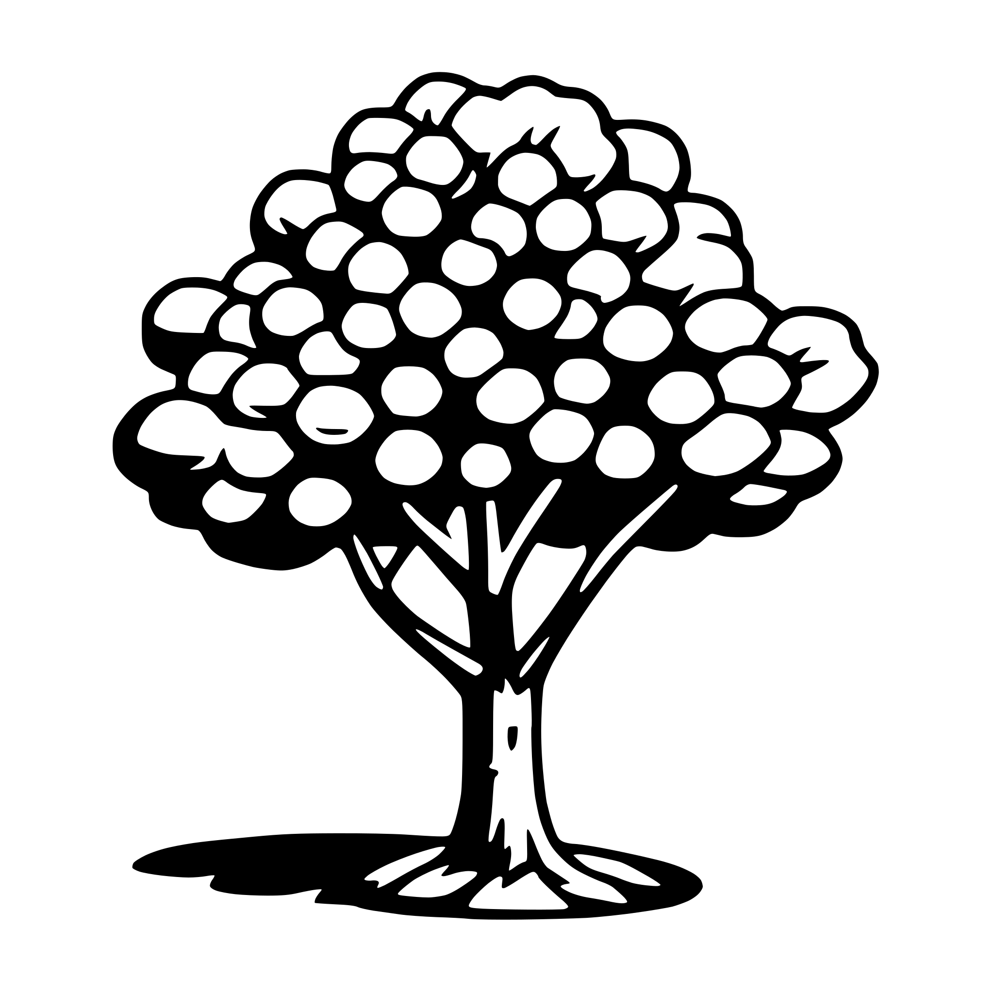 AI-generated SVG of 'cherry tree'