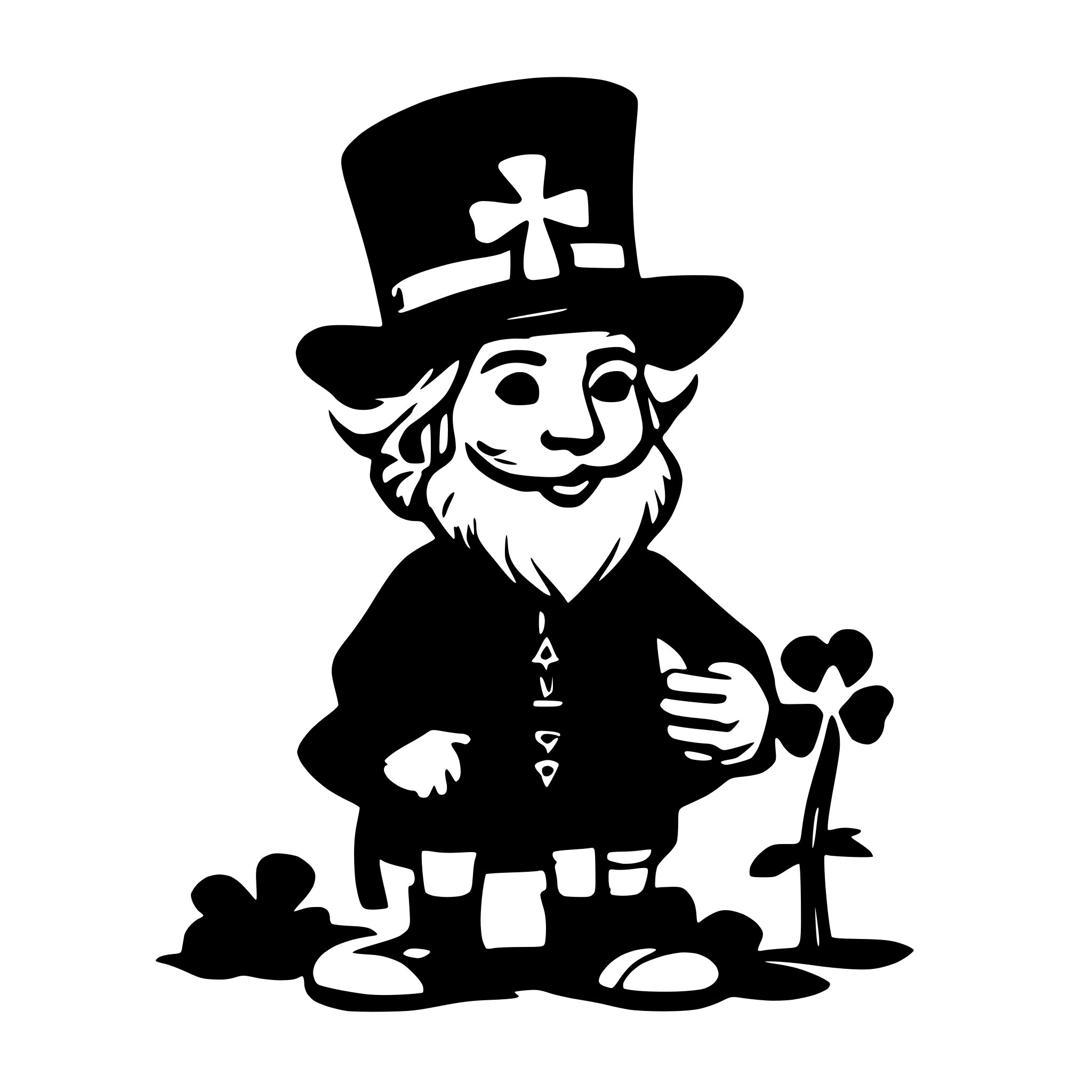 AI-generated SVG of 'Cute st Patrick’s day'