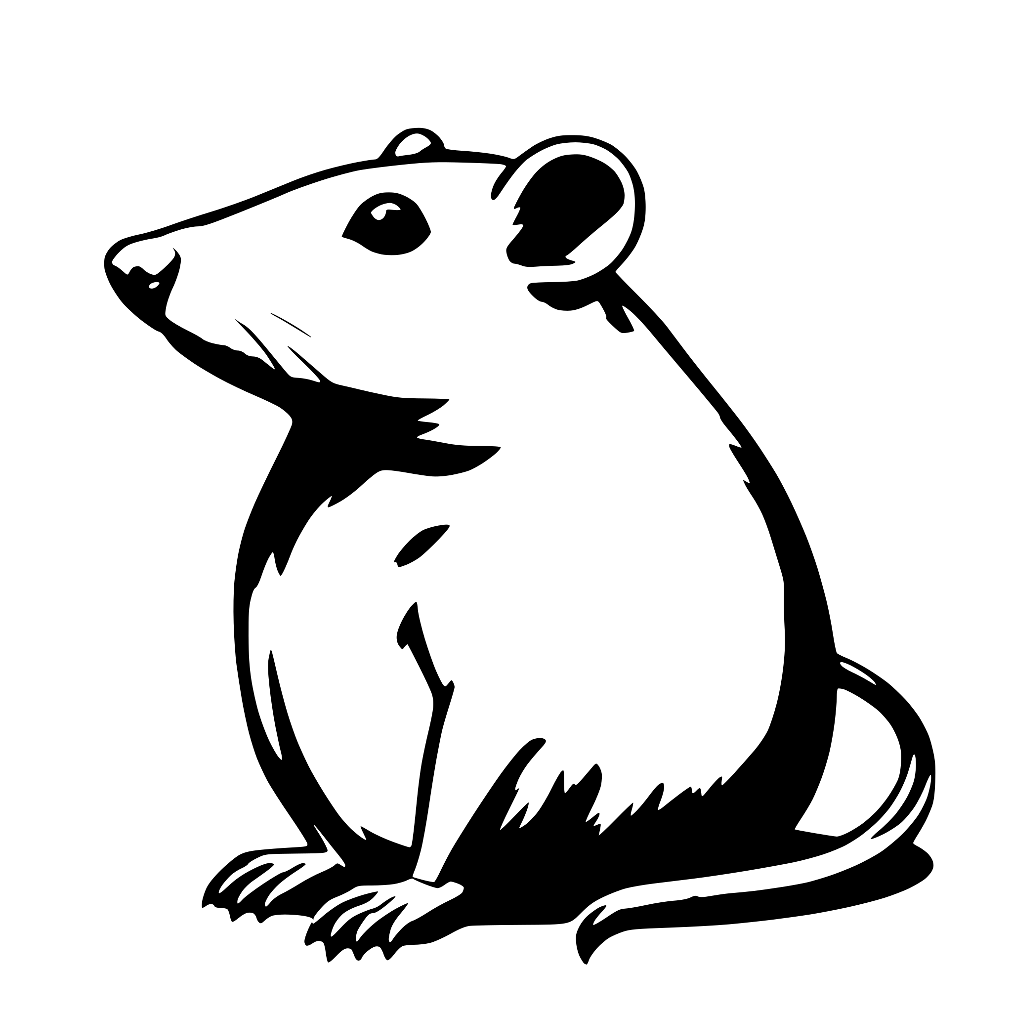 AI-generated SVG of a rat