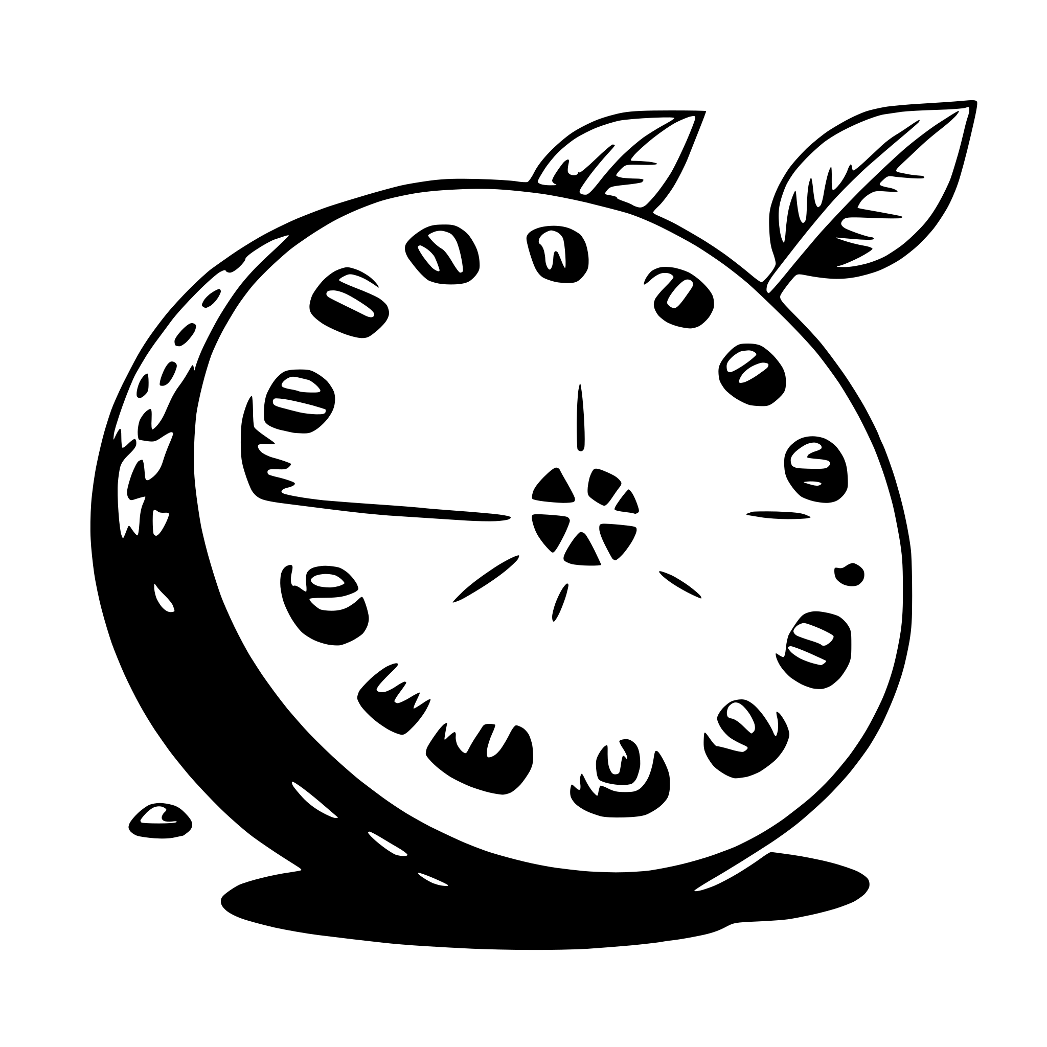 AI-generated SVG of a lime