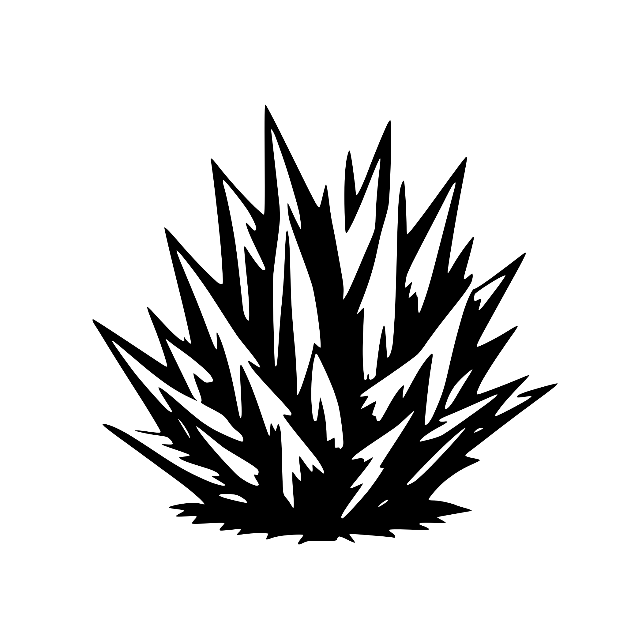 AI-generated SVG of a spiky line