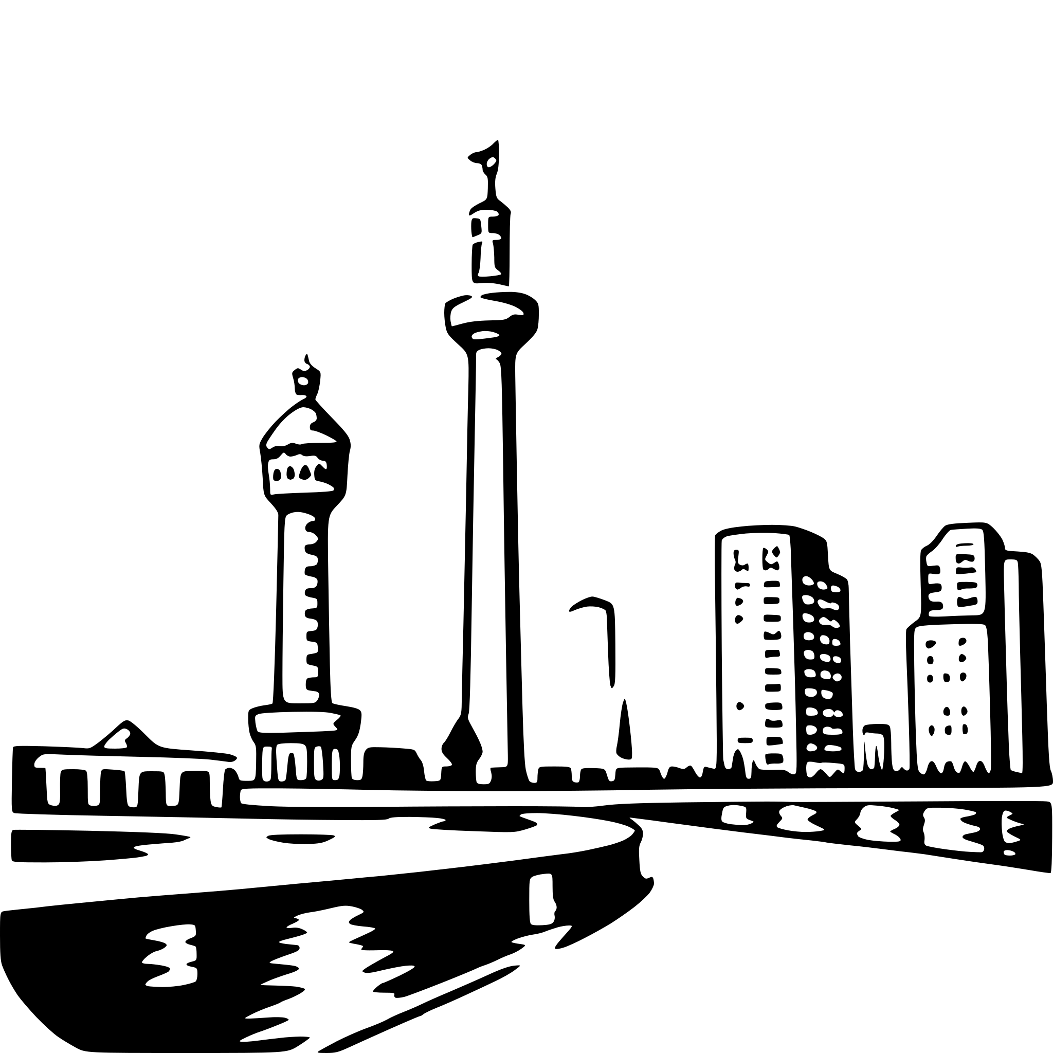 AI-generated SVG of a the bund