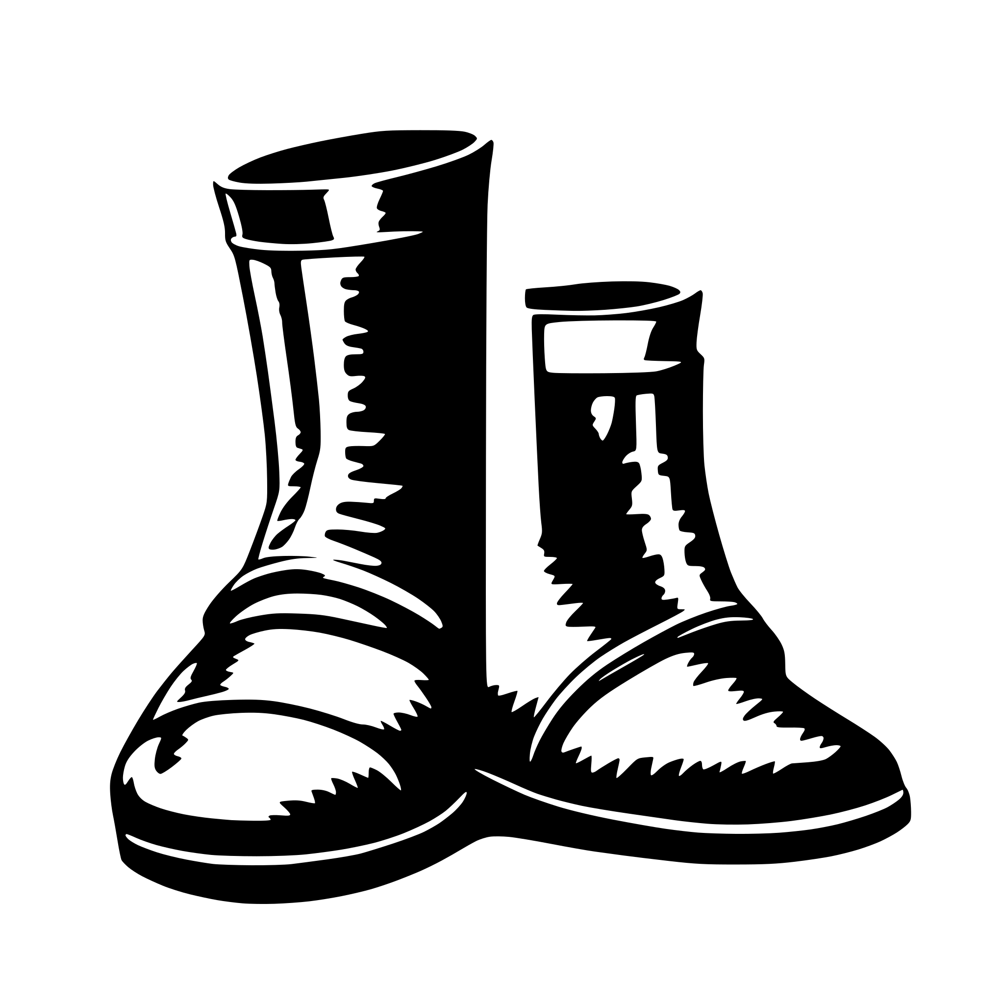 AI-generated SVG of a medieval shoe