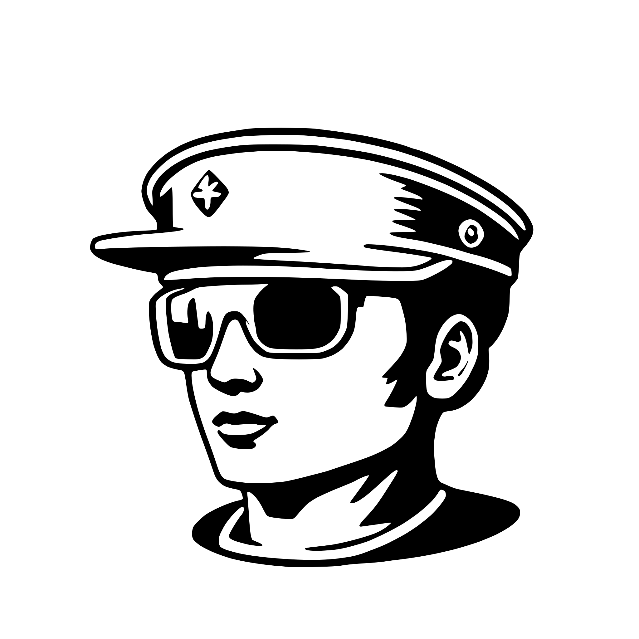 AI-generated SVG of a visor
