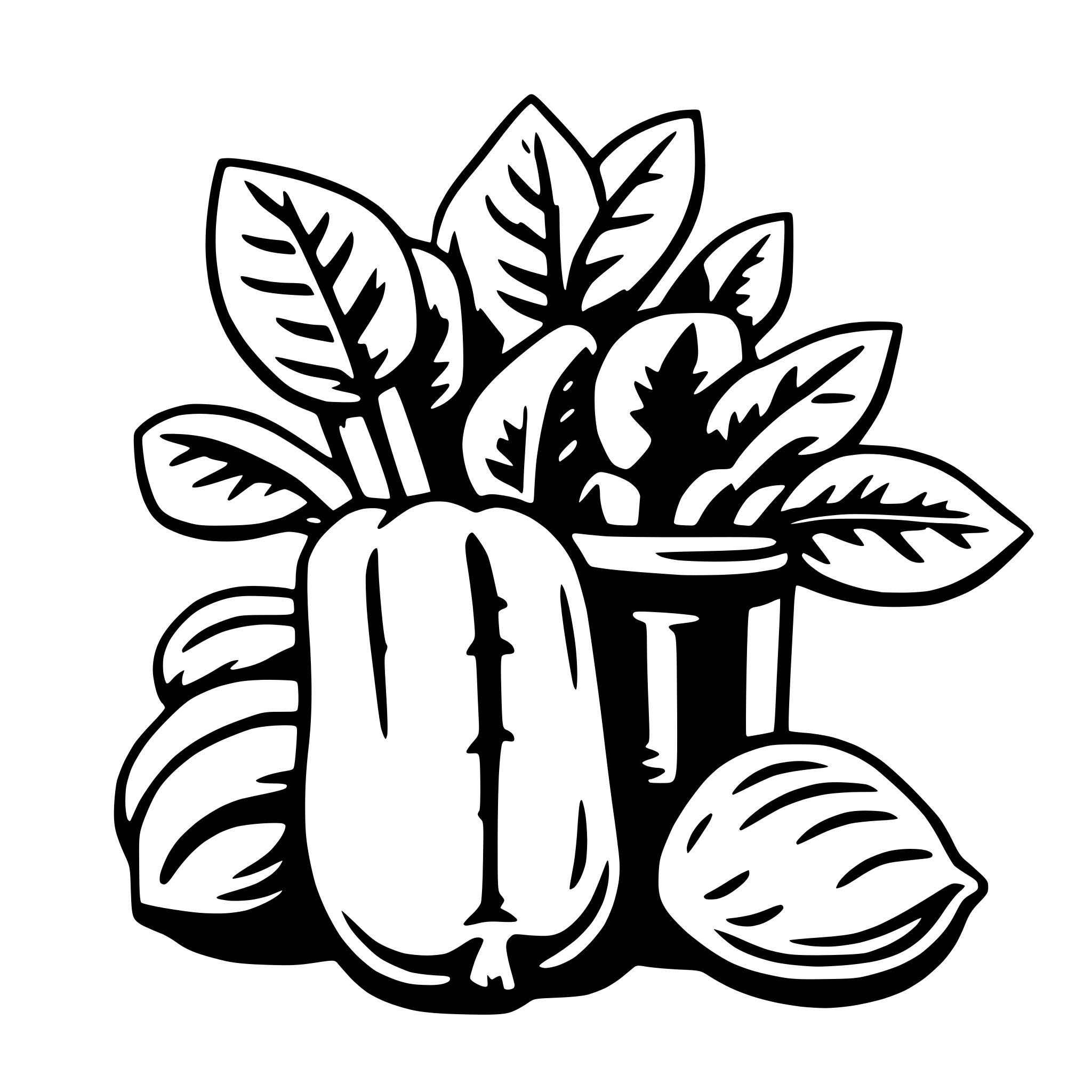 AI-generated SVG of a green vegetables