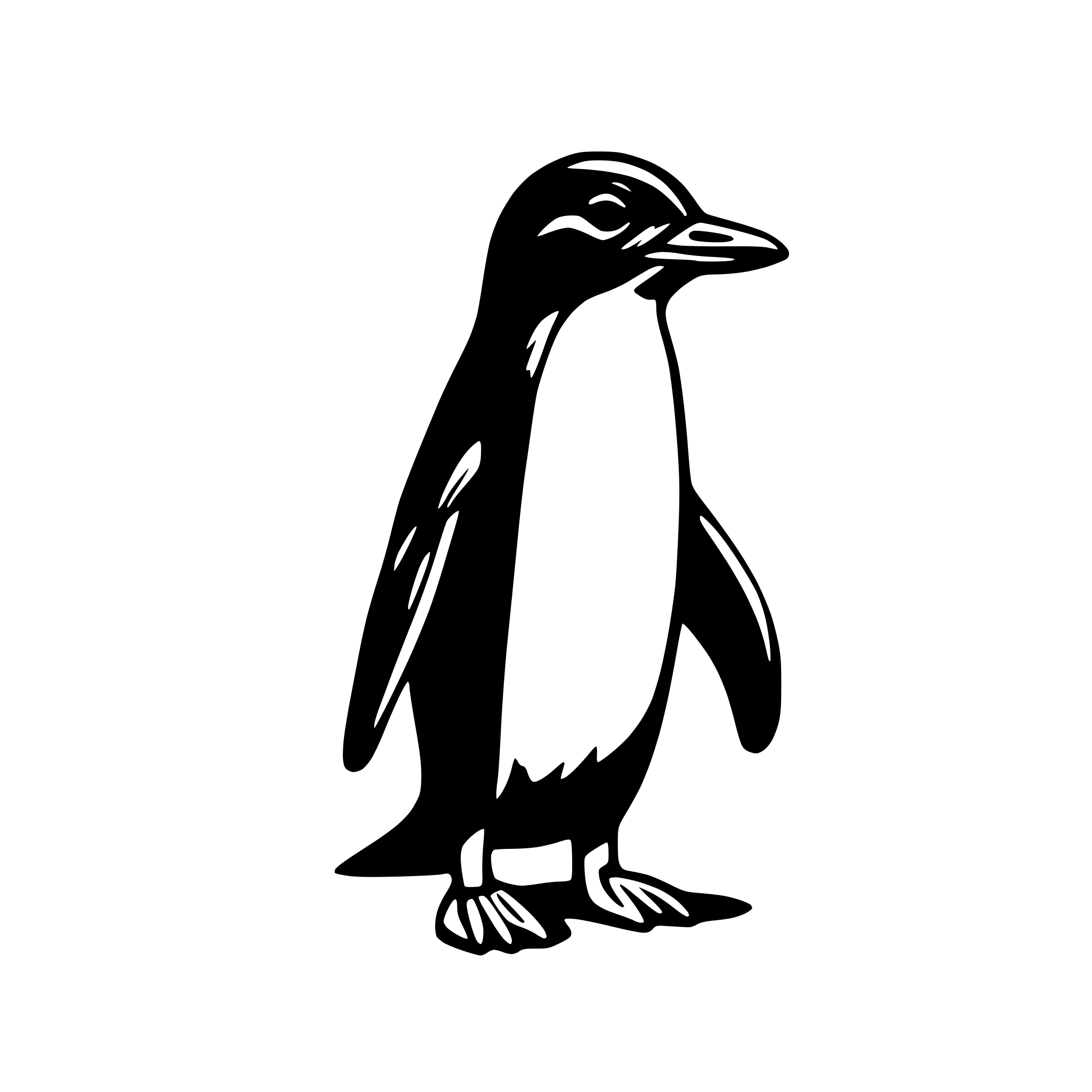 AI-generated SVG of 'blue penguin'