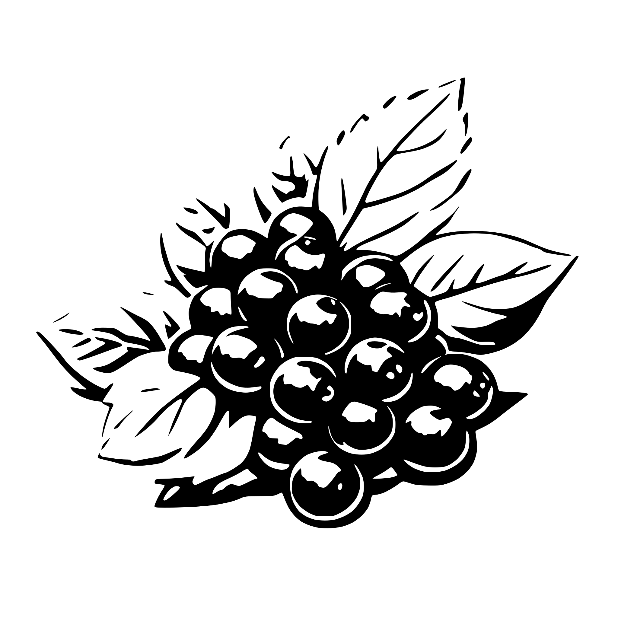 AI-generated SVG of a winter berry