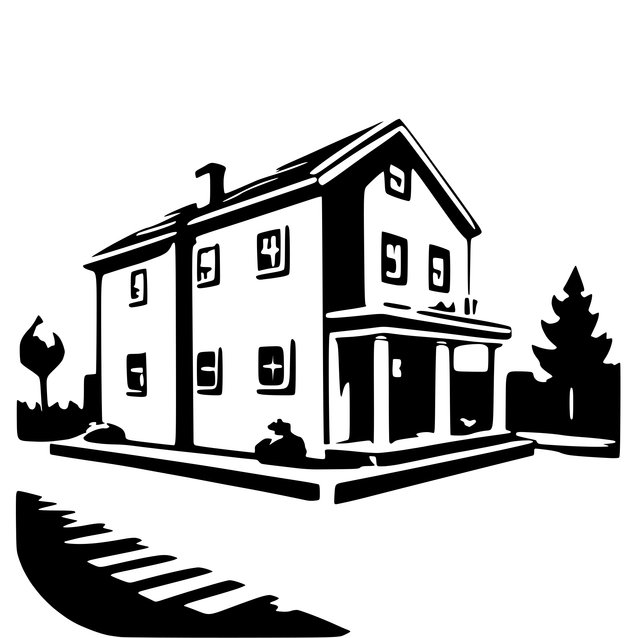 AI-generated SVG of 'perspective view of a house'
