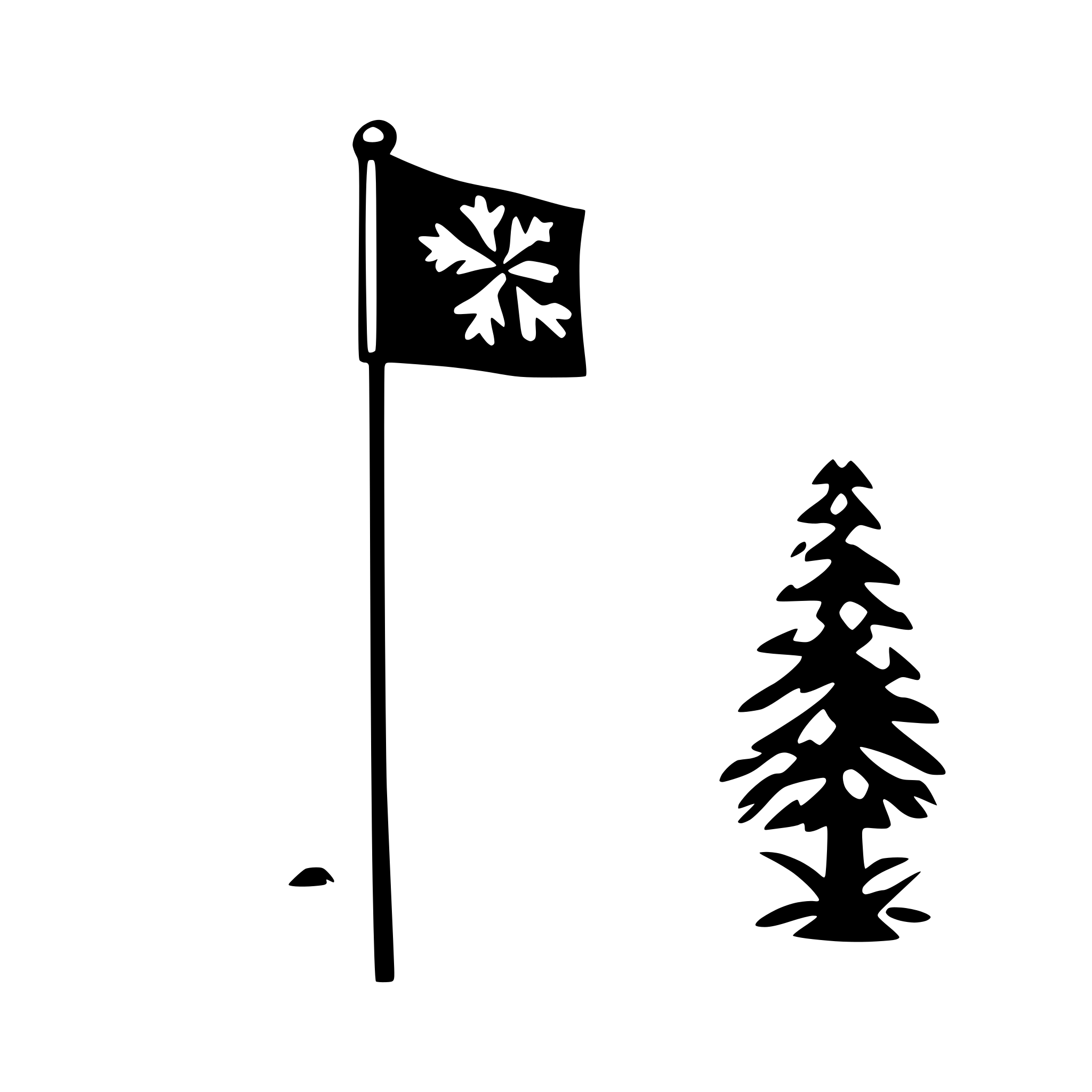 AI-generated SVG of 'snowflag'