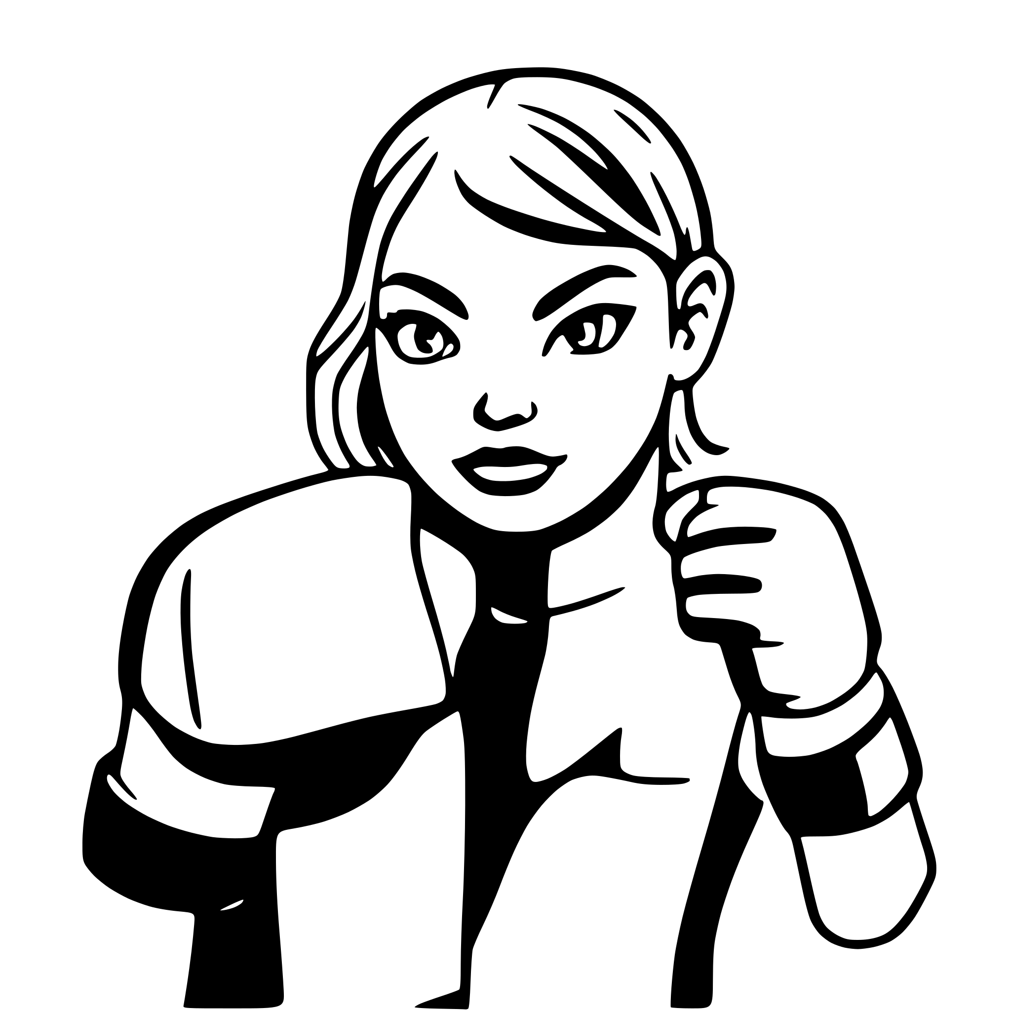 AI-generated SVG of 'Aggressive Boxer'