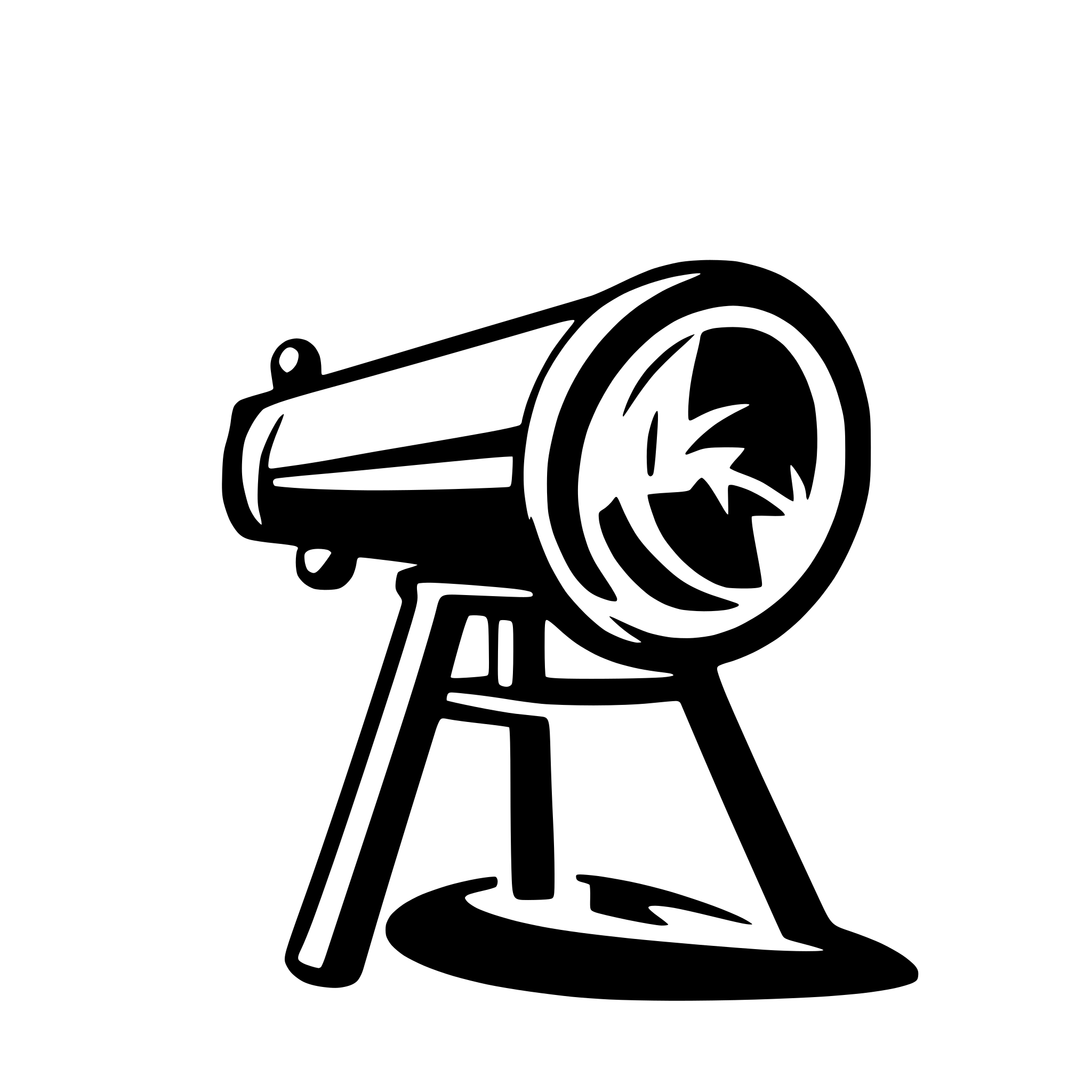 AI-generated SVG of a telescope logo