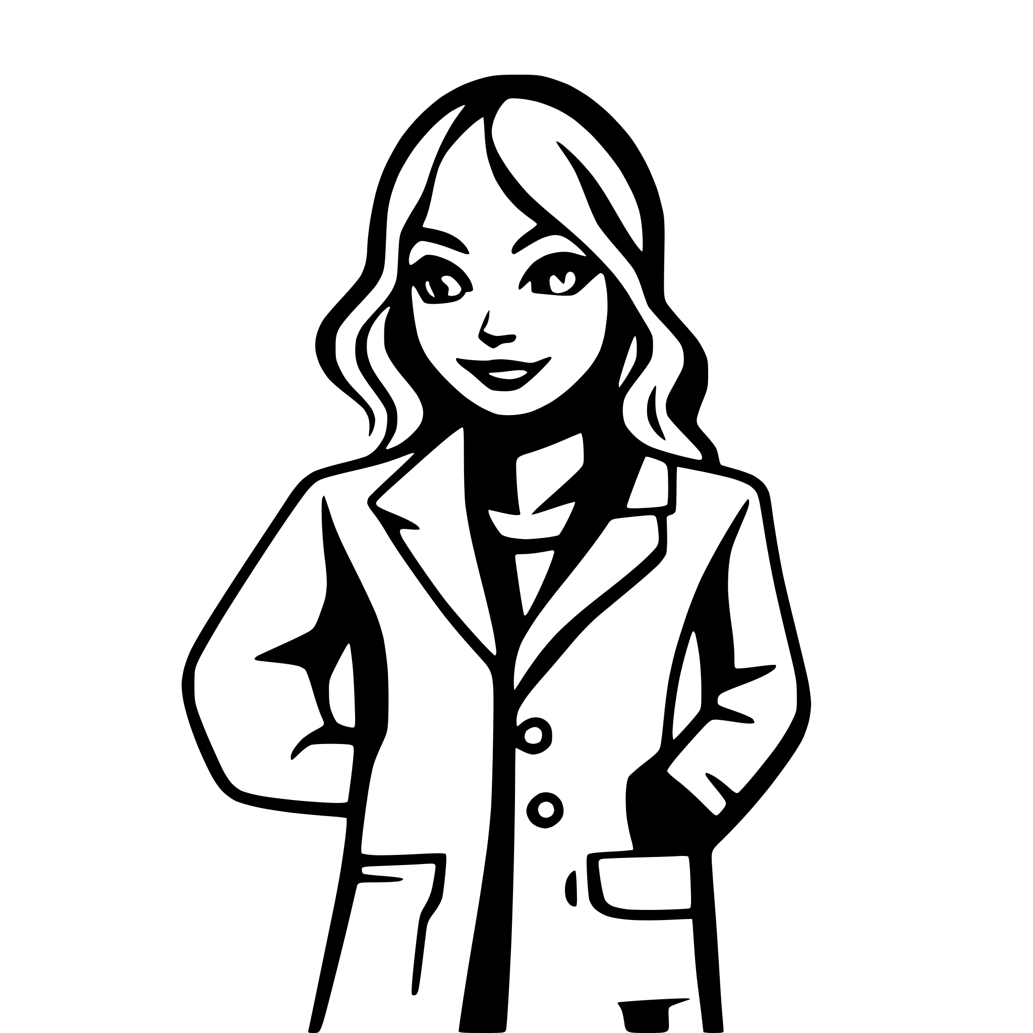 AI-generated SVG of a the symbol of women and work toguether