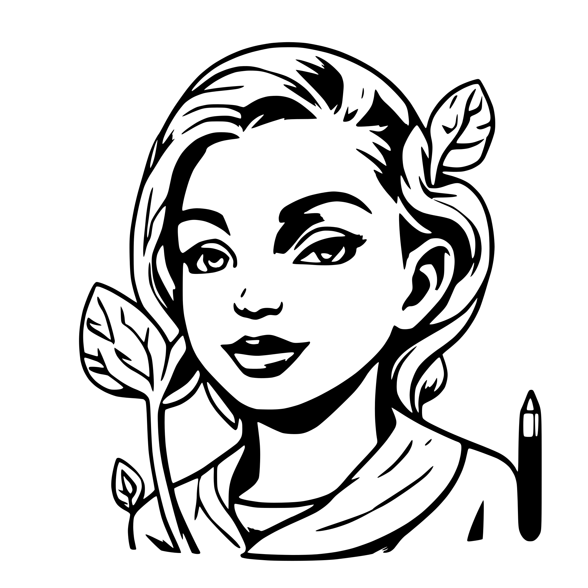 AI-generated SVG of a pen