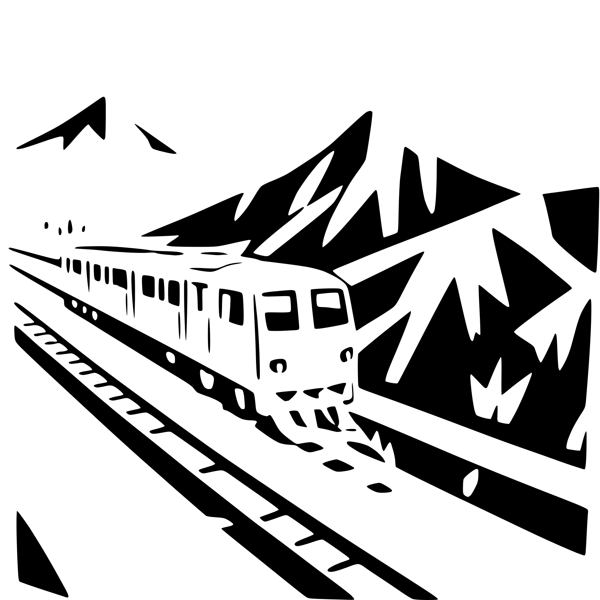 AI-generated SVG of 'train passing through mountains'