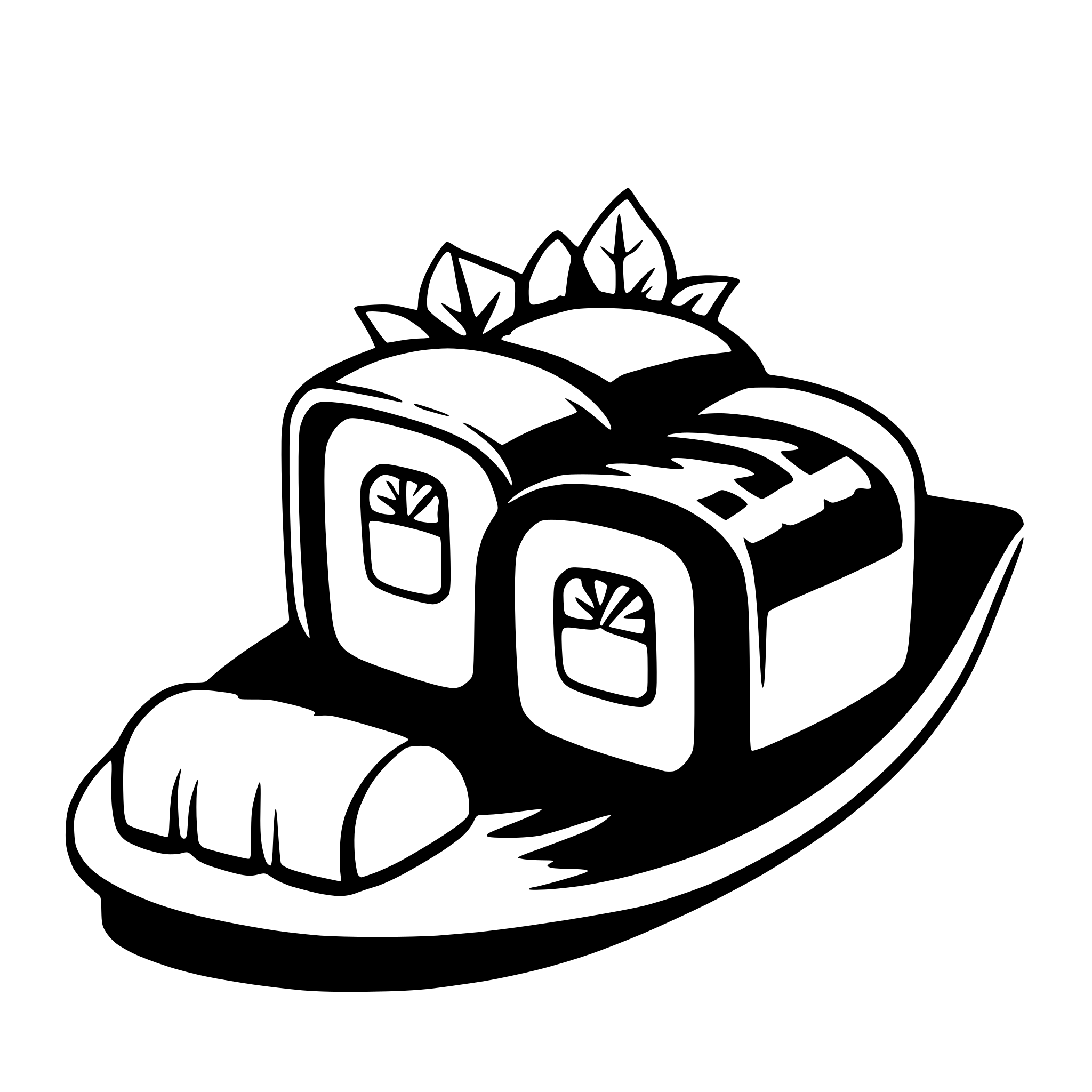 AI-generated SVG of a sushi