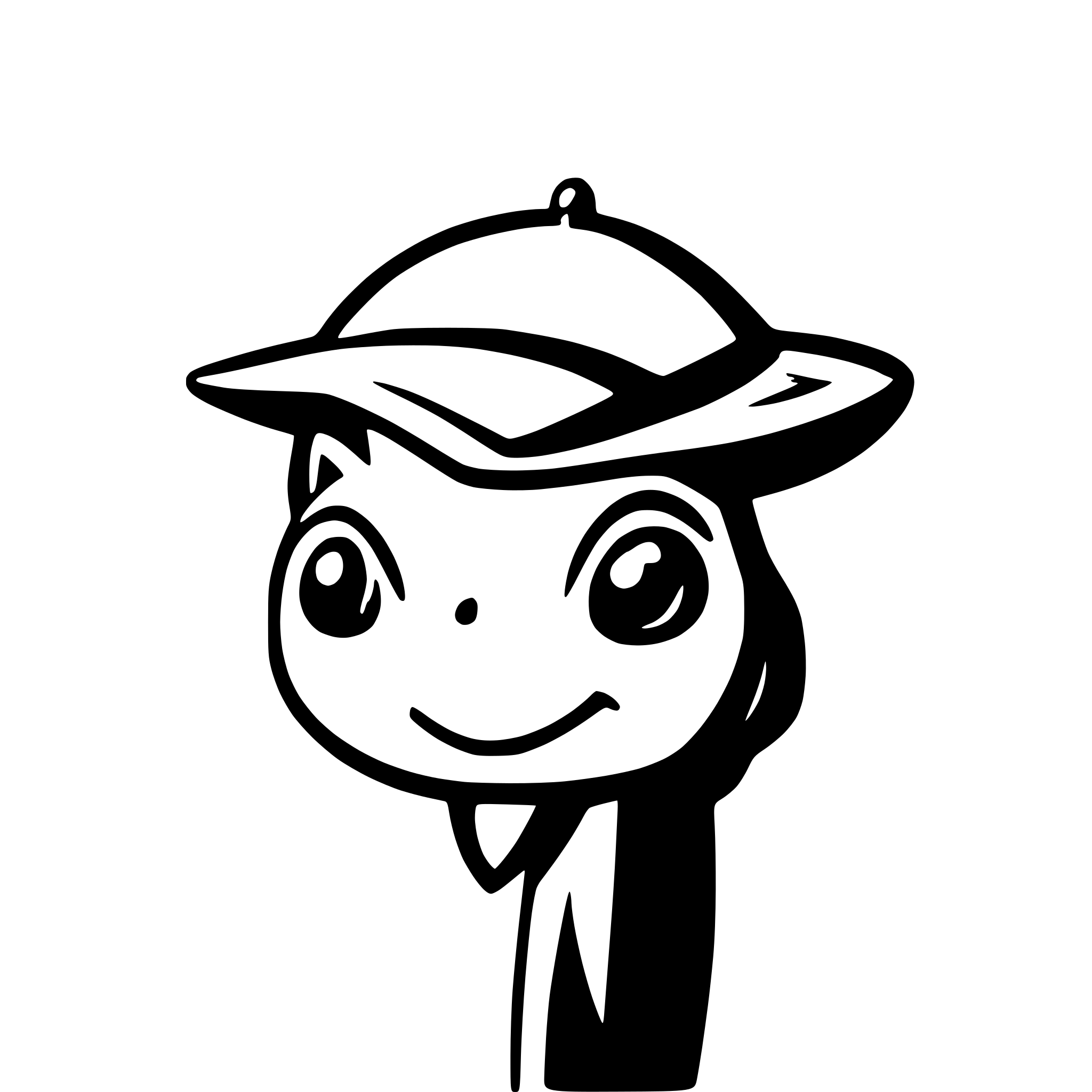AI-generated SVG of a cute logo of frog wearing graduation cap