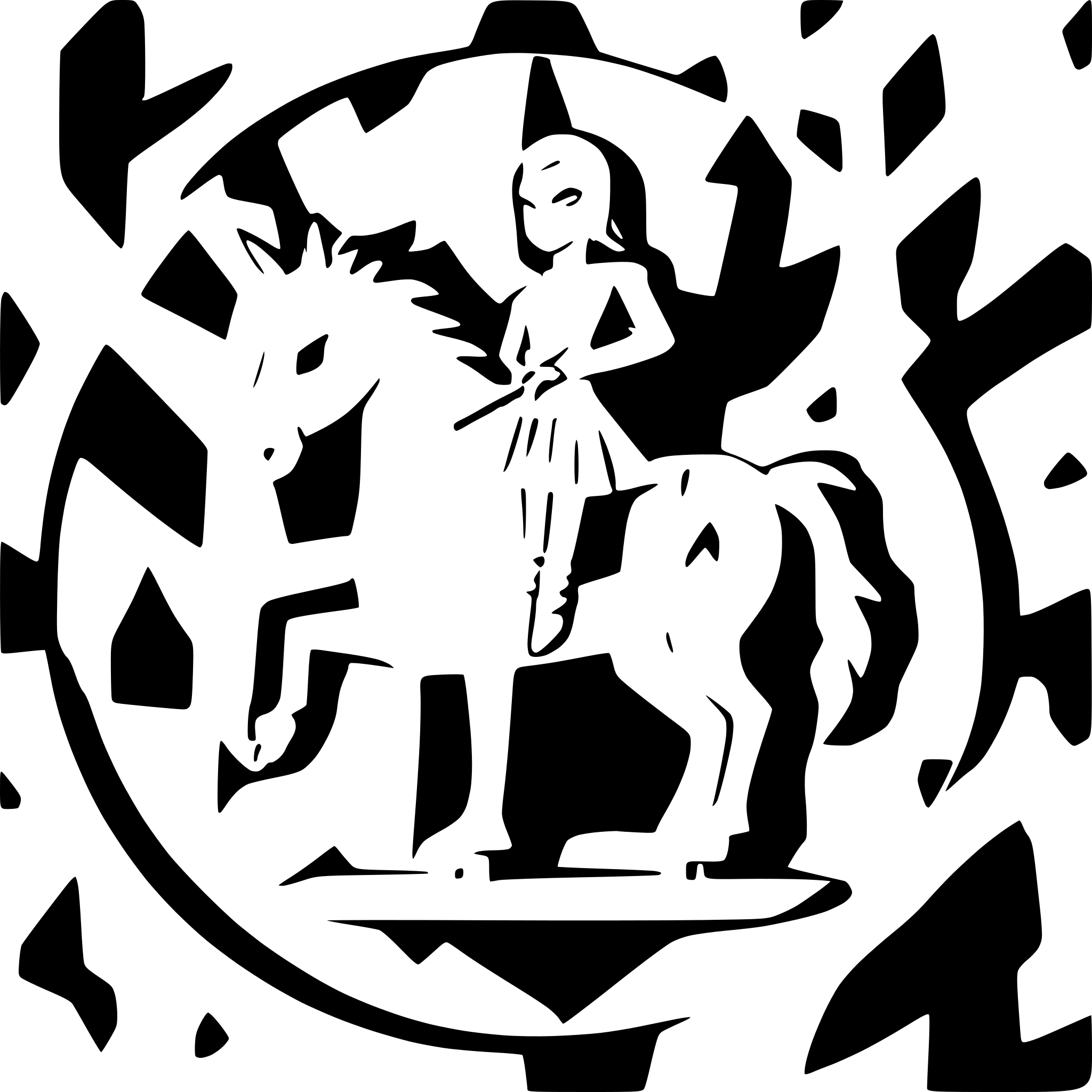 AI-generated SVG of a simple flat bnw minimal level detail papercut style of  "the white knight" from alice in wonderland
