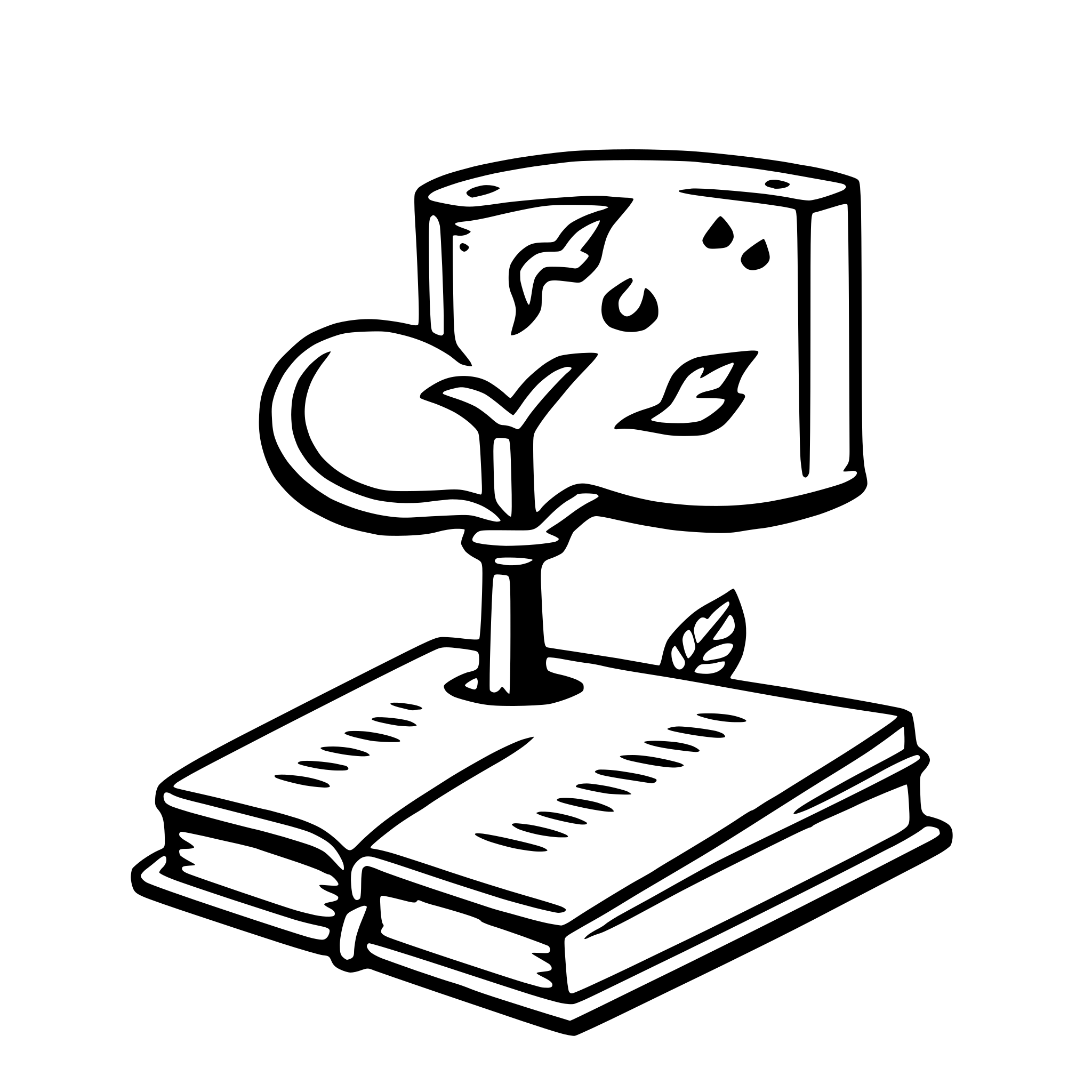 AI-generated SVG of 'love spell book'
