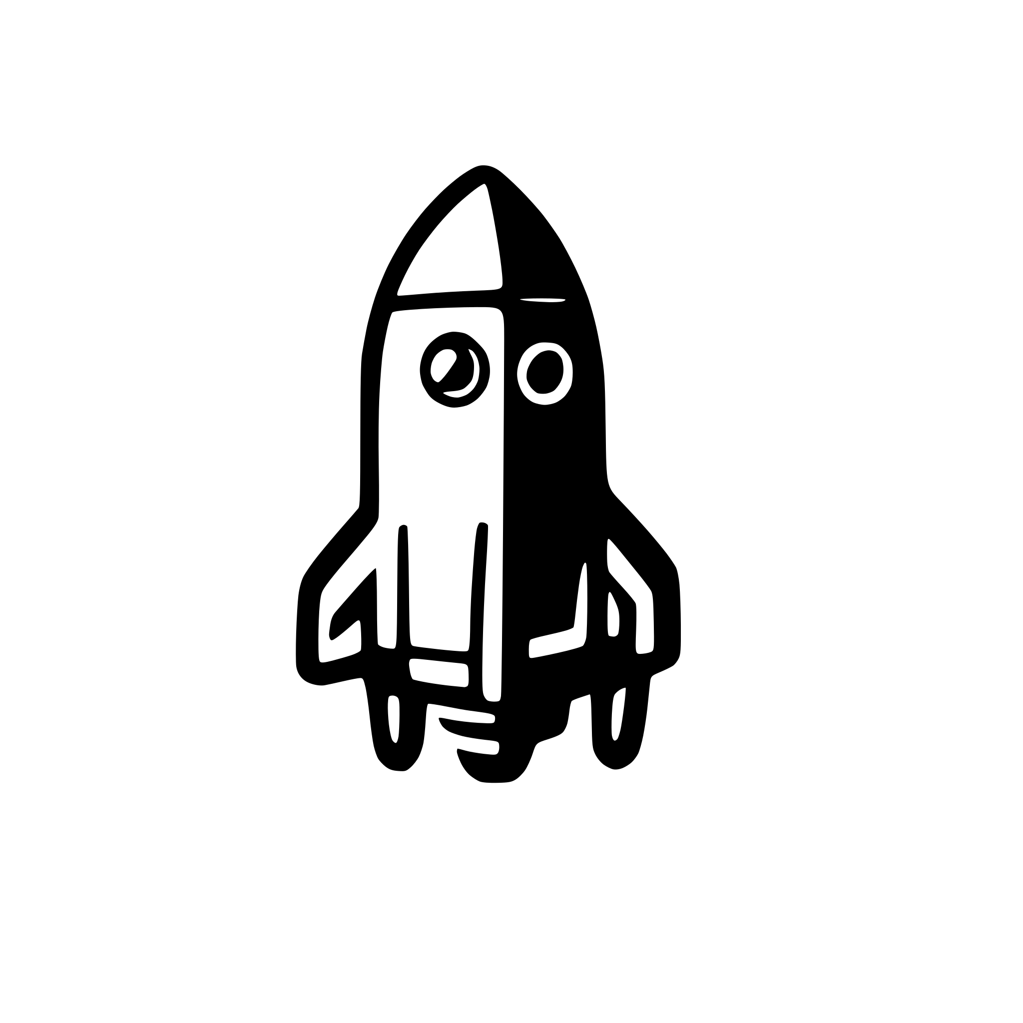 AI-generated SVG of a rocket